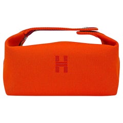 Hermes Bride-à-Brac Pencil Case Orange Trousse de Toilette Small Model