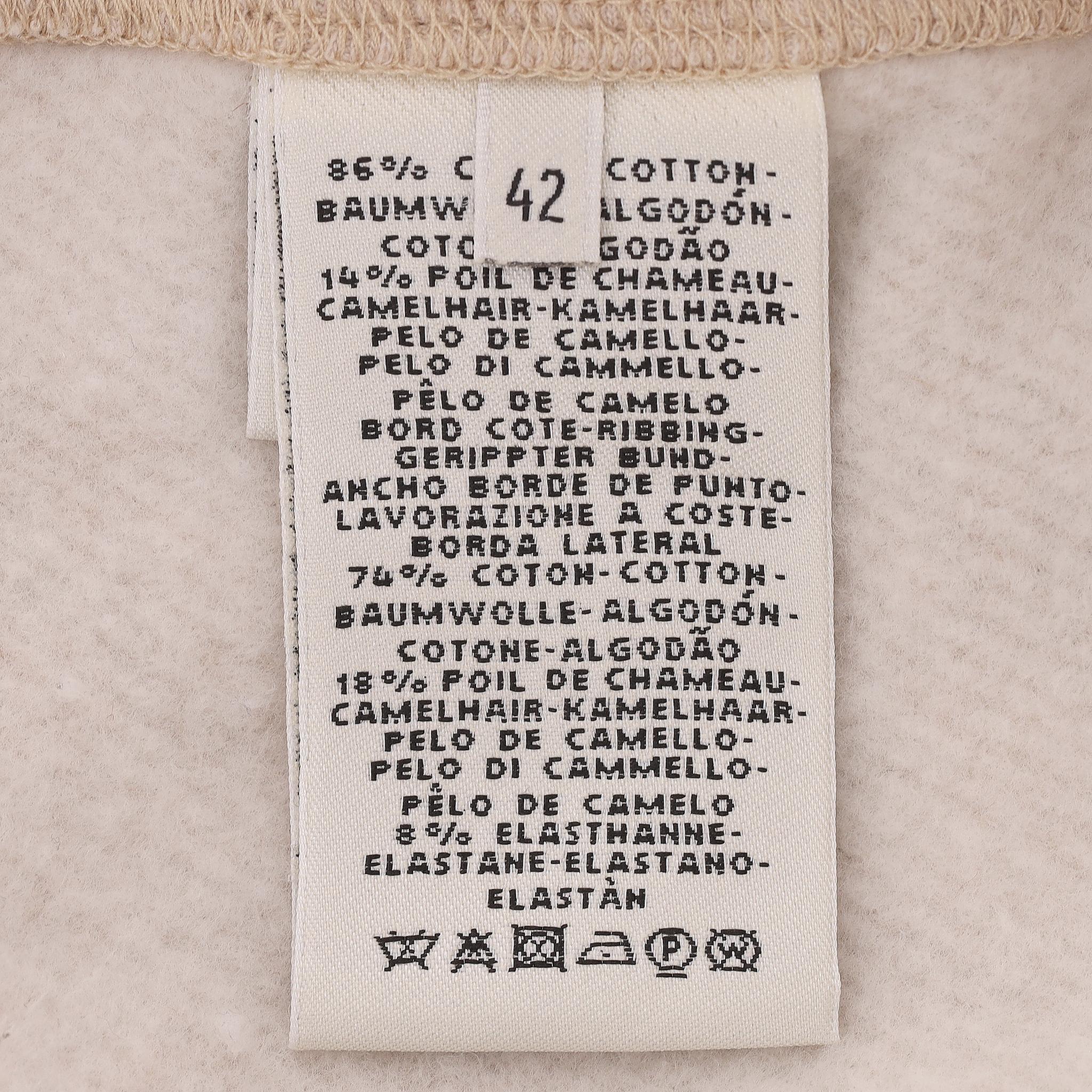 Hermes Bride De Cour, maglione e joggers abbinati in cotone e pelo di cammello in vendita 6