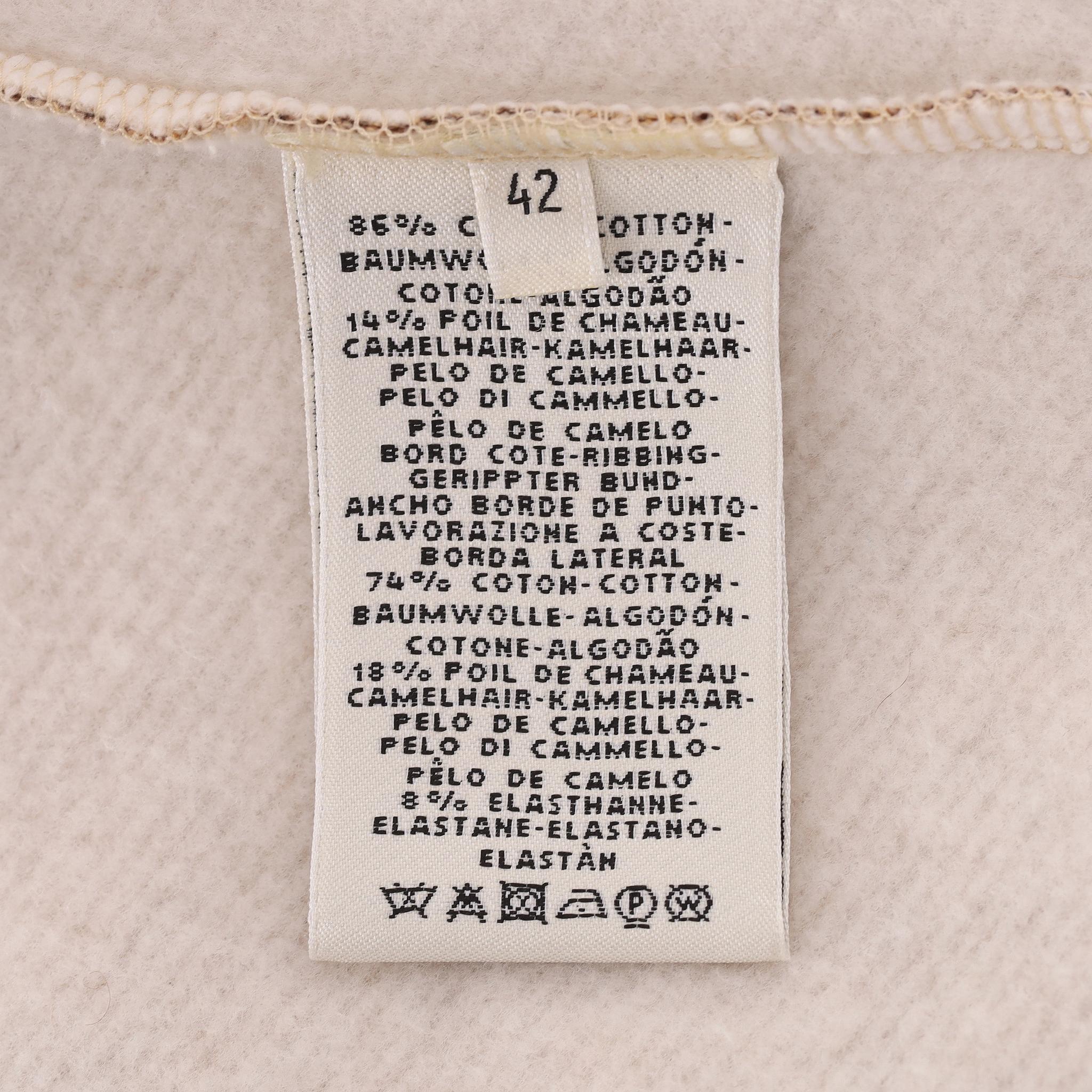 Hermes Bride De Cour, maglione e joggers abbinati in cotone e pelo di cammello in vendita 3