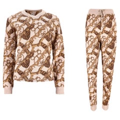 Suéter y joggers Hermes Bride De Cour de algodón y pelo camel a juego