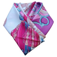 Hermès Bride De Cour Silk Scarf Pink 35'