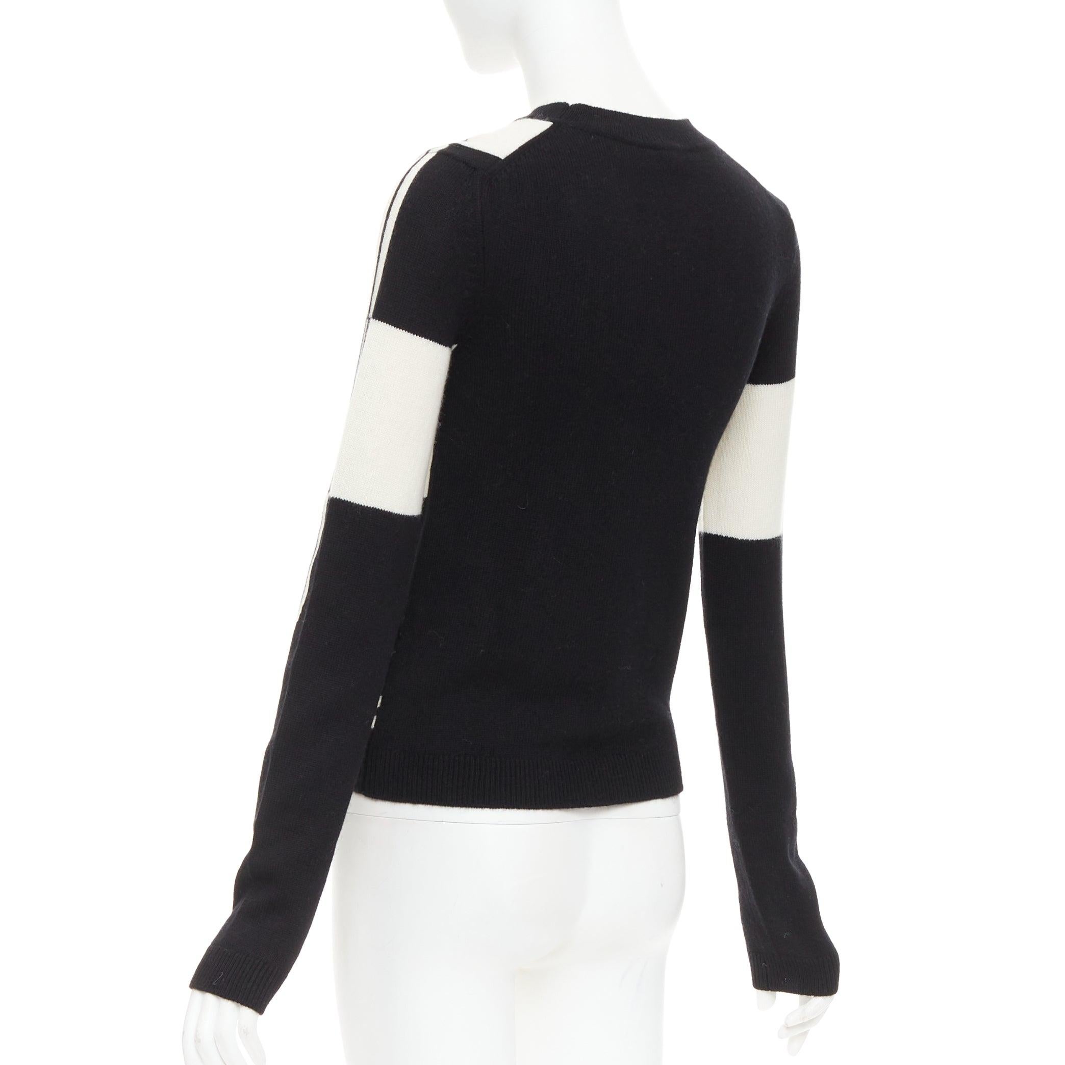 HERMES Brides de Gala 100% schottisches Kaschmir Intarsienmotiv Pullover FR36 S im Angebot 1
