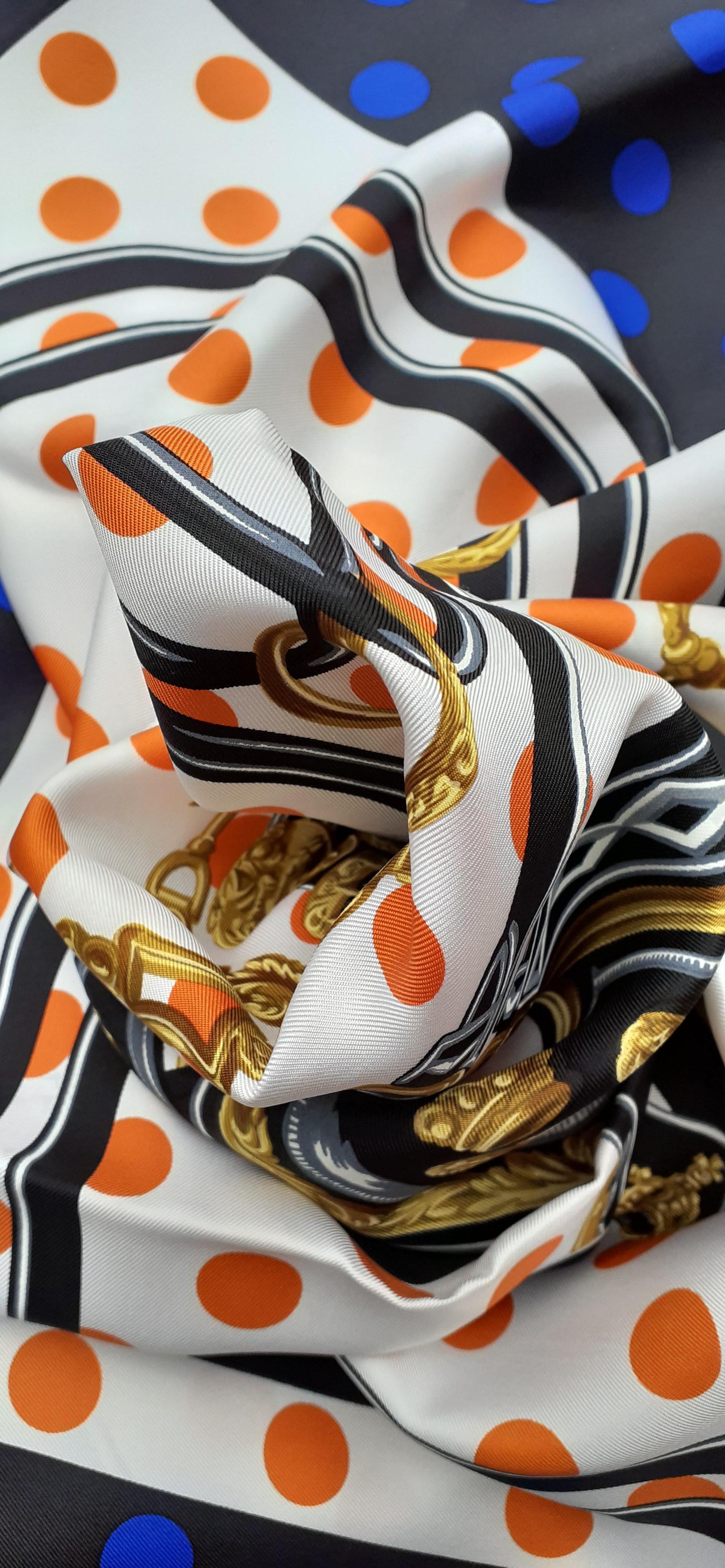Hermès Brides de Gala A Pois Pour Colette Special Edition RARE 90 cm 5