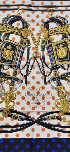 Hermès Brides de Gala A Pois Pour Colette Special Edition RARE 90 cm