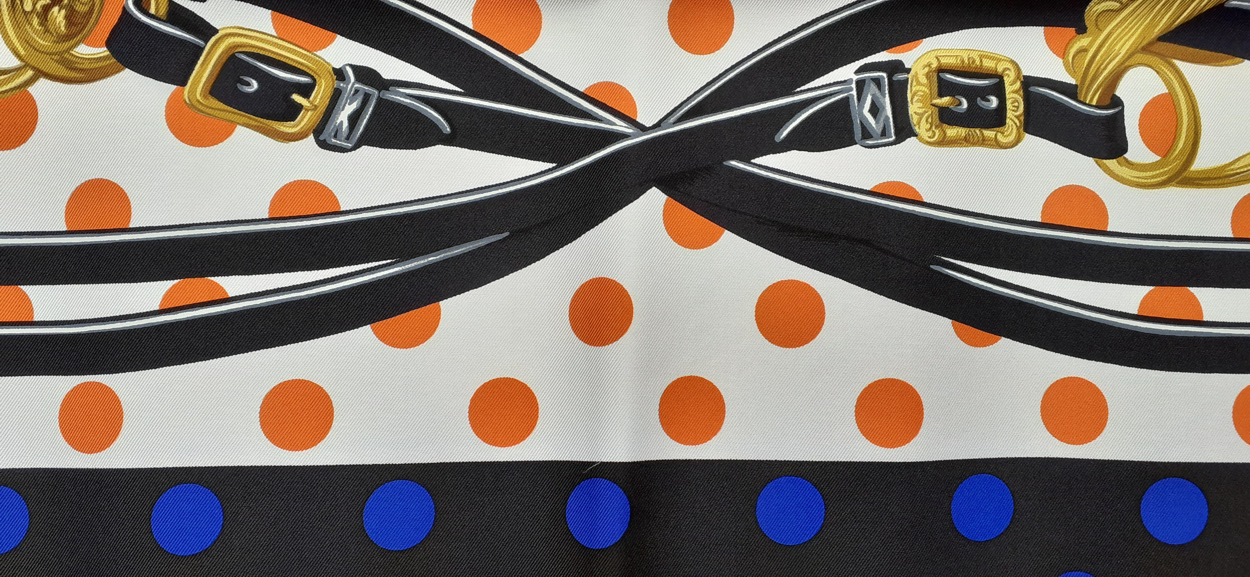Women's Hermès Brides de Gala A Pois Pour Colette Special Edition RARE 90 cm