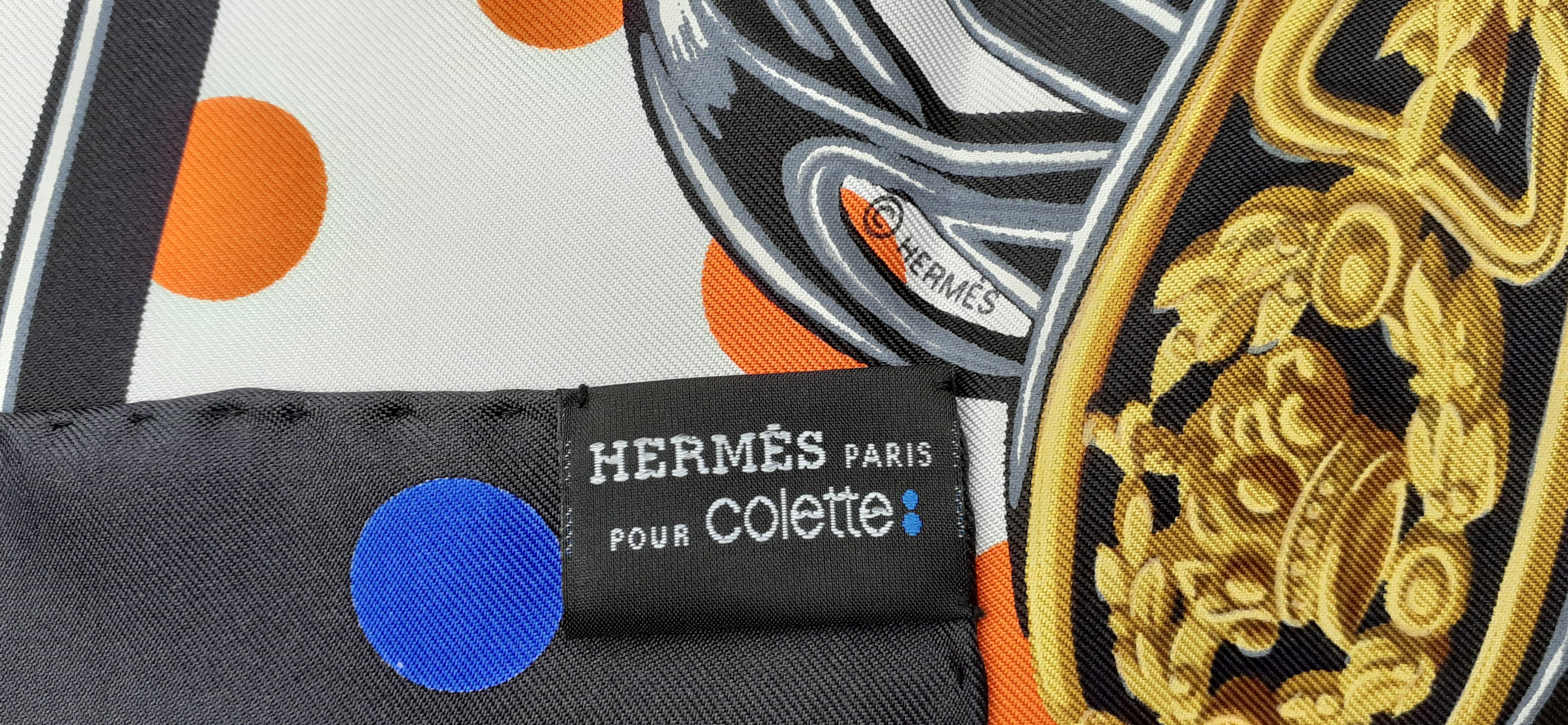 Hermès Brides de Gala A Pois Pour Colette Special Edition RARE 90 cm 3