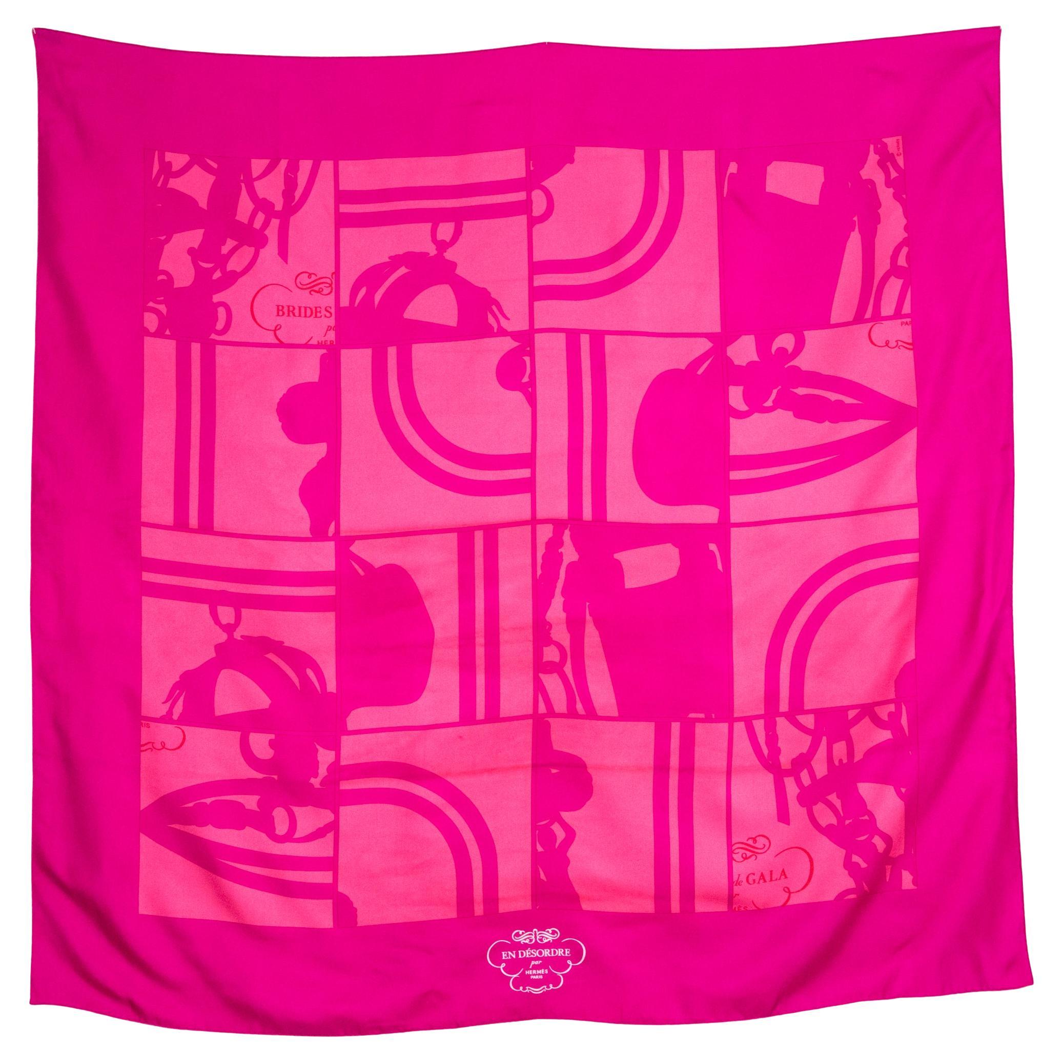 Hermes Brides de Gala En Desordre by H.Grygkar and C.Diatk Silk Scarf For Sale
