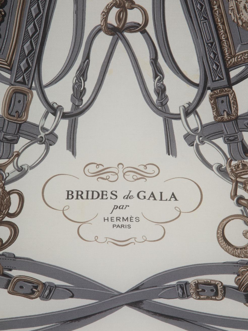 Hermès Brides De Gala Forever 90 Silk Scarf In Good Condition In London, GB