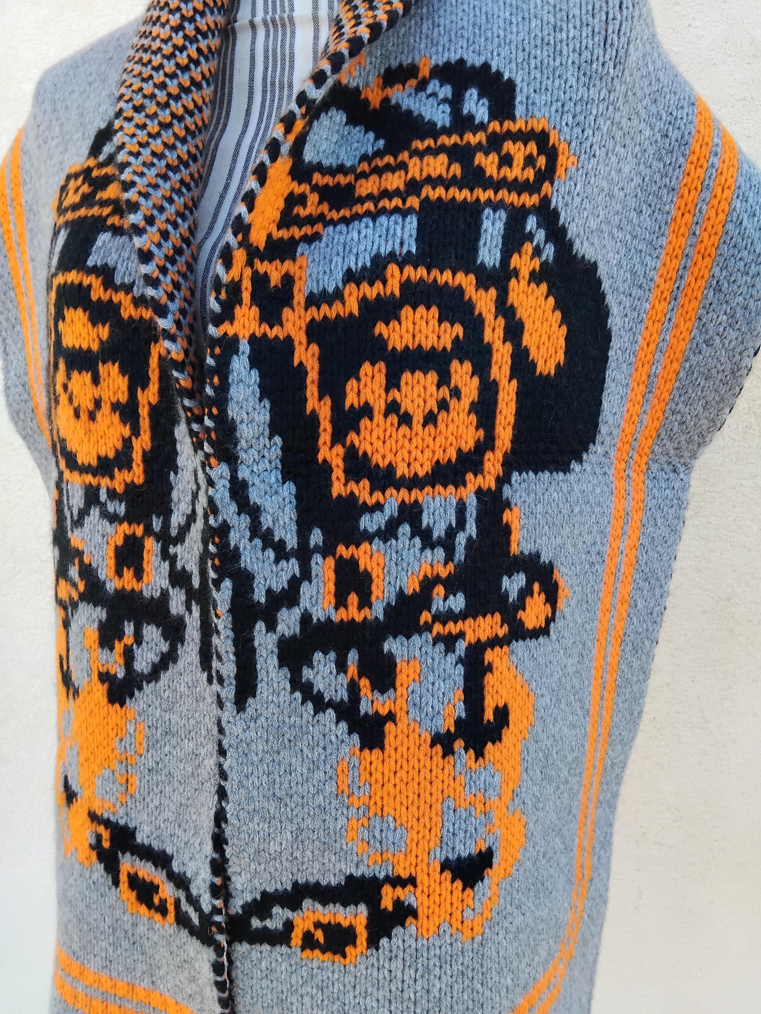 Hermès Brides de Gala Knit Muffler Scarf Cashmere For Sale 1
