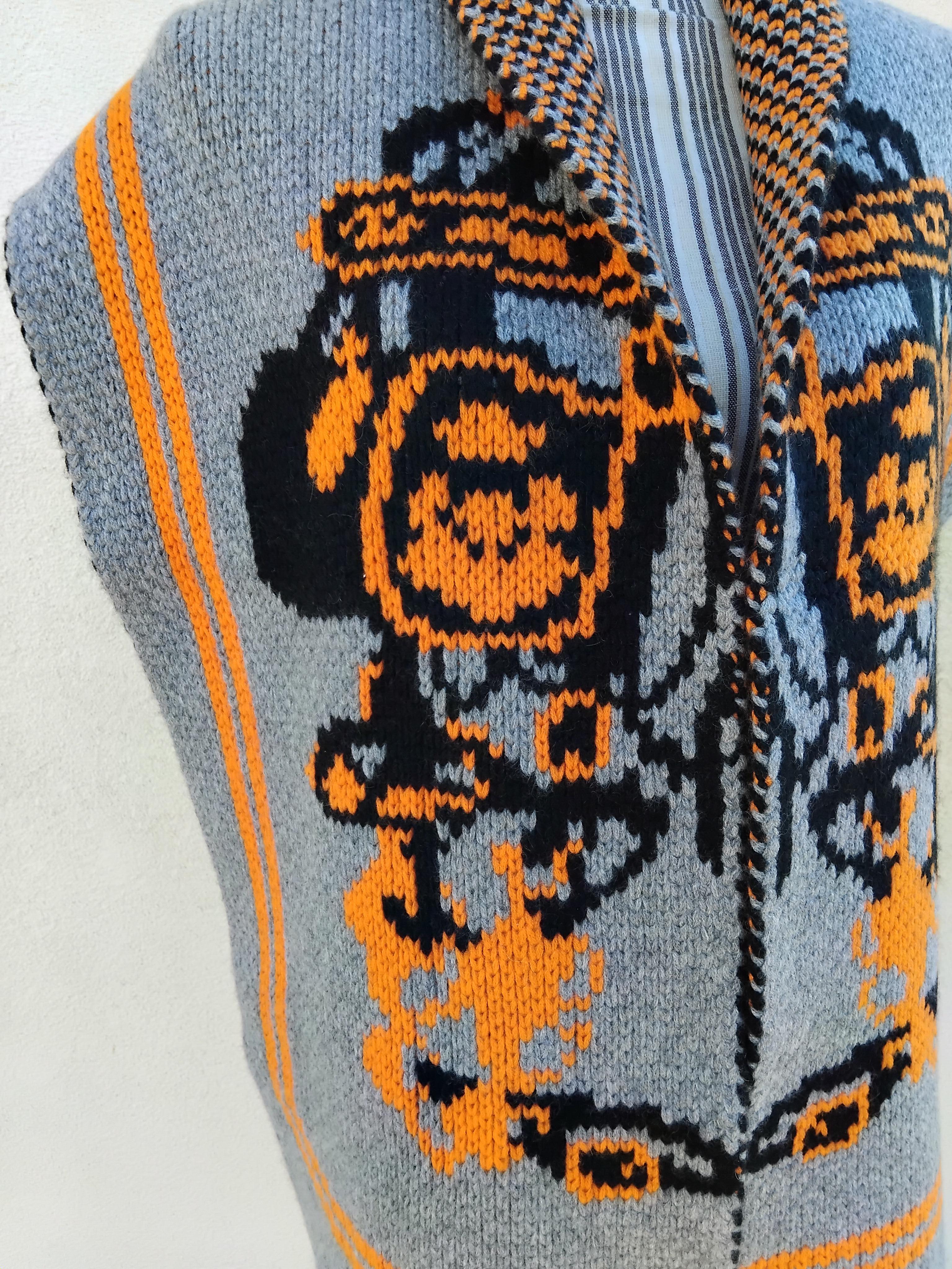 Hermès Brides de Gala Knit Muffler Scarf Cashmere For Sale 2