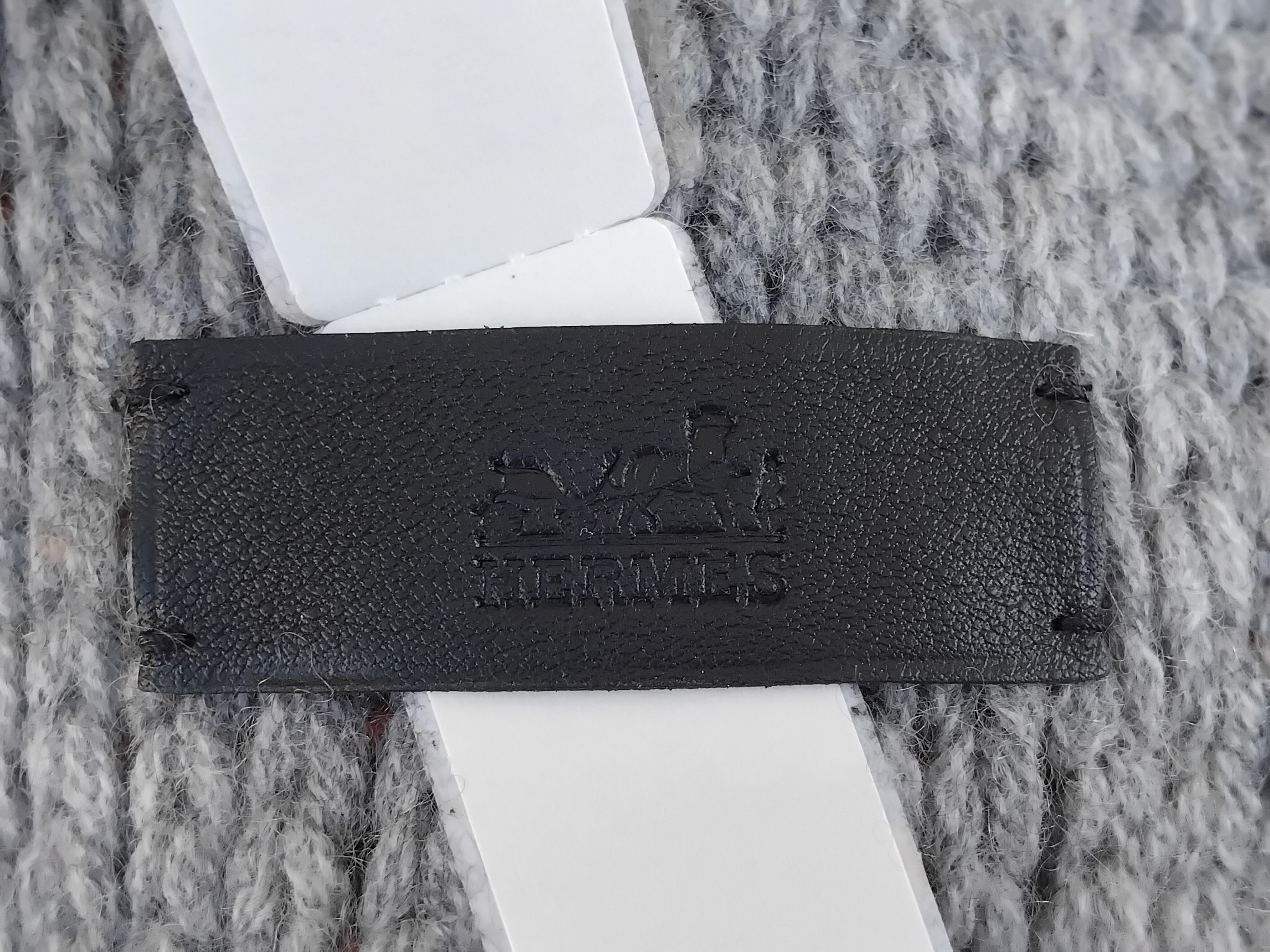 Hermès Brides de Gala Knit Muffler Scarf Cashmere For Sale 5