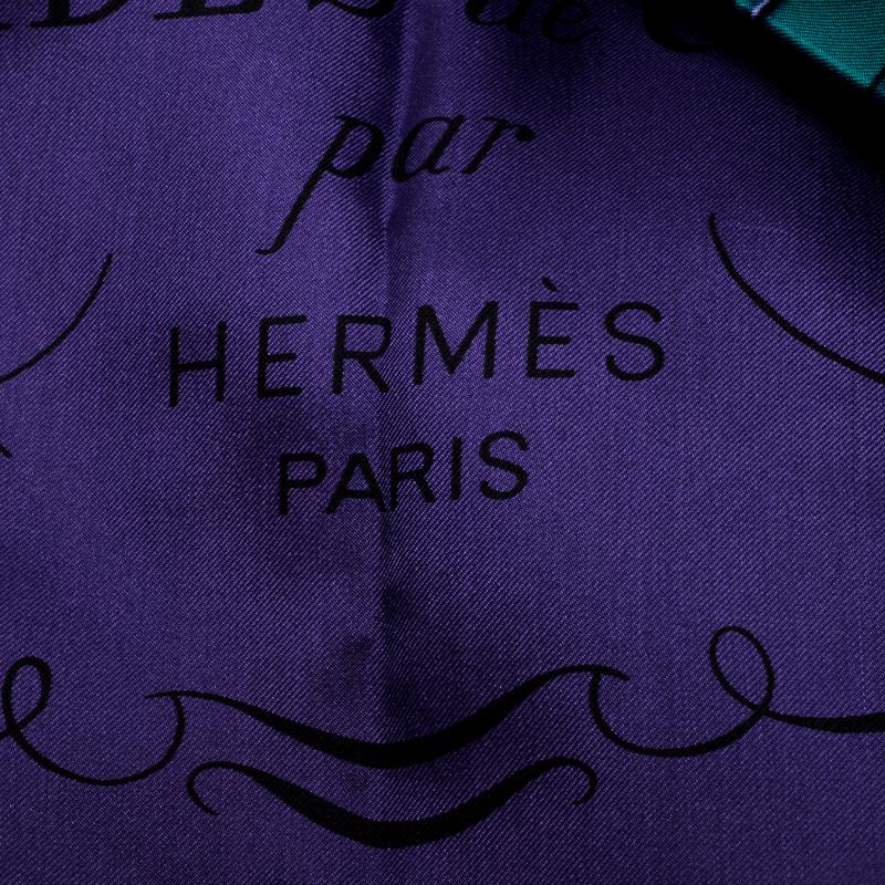 Women's Hermes Brides De Gala Multicolor Printed Silk Square Scarf