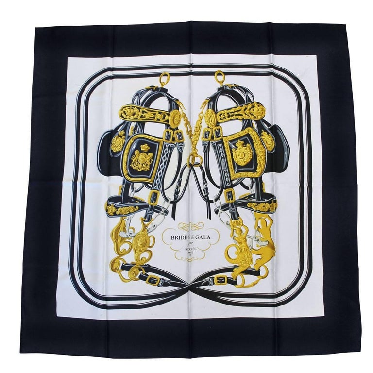 HERMES "Hello Dolly" 35" Silk Scarf at 1stdibs