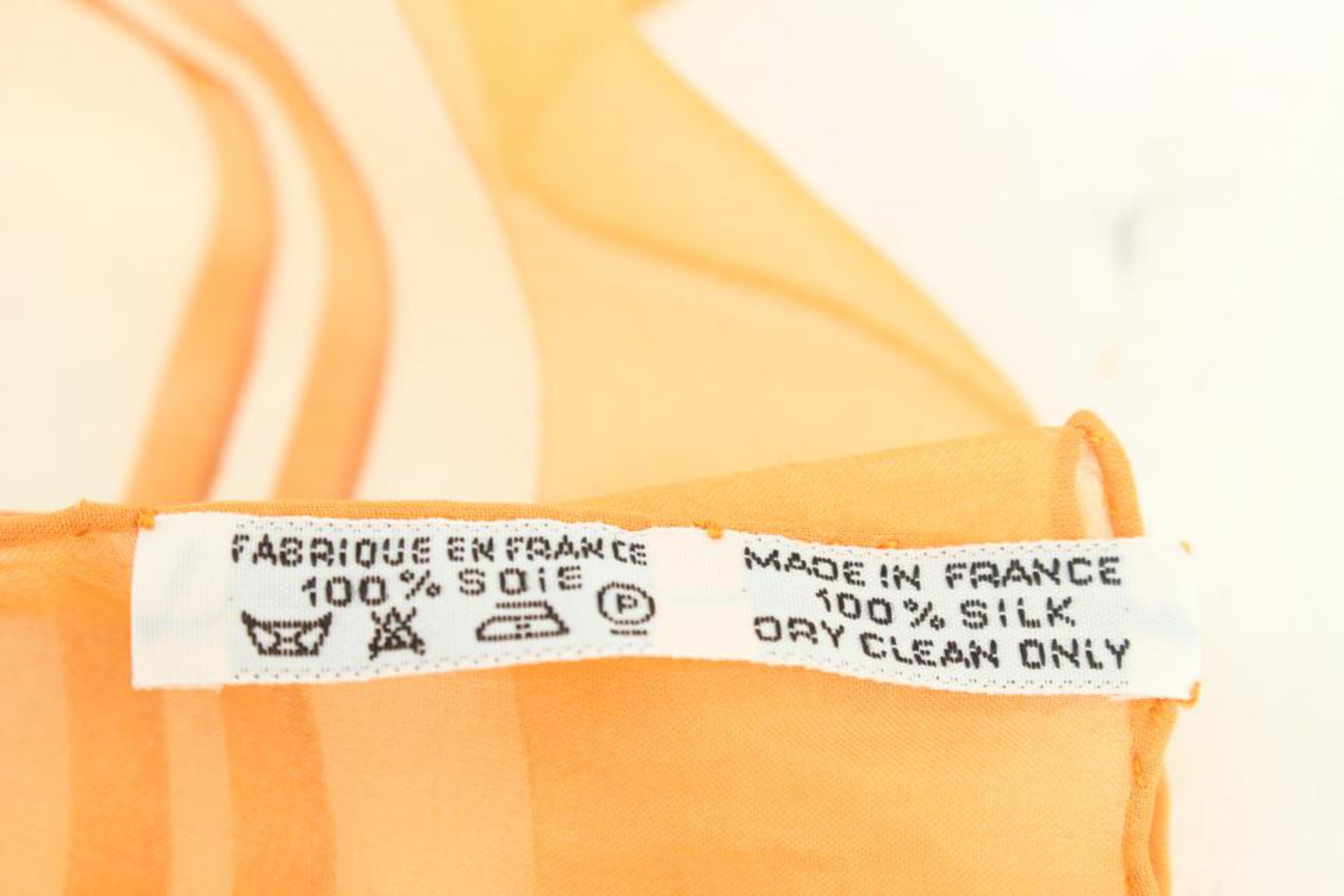 Hermès Brides de Gala Sheer Silk Handkerchief 1027h1 For Sale 7