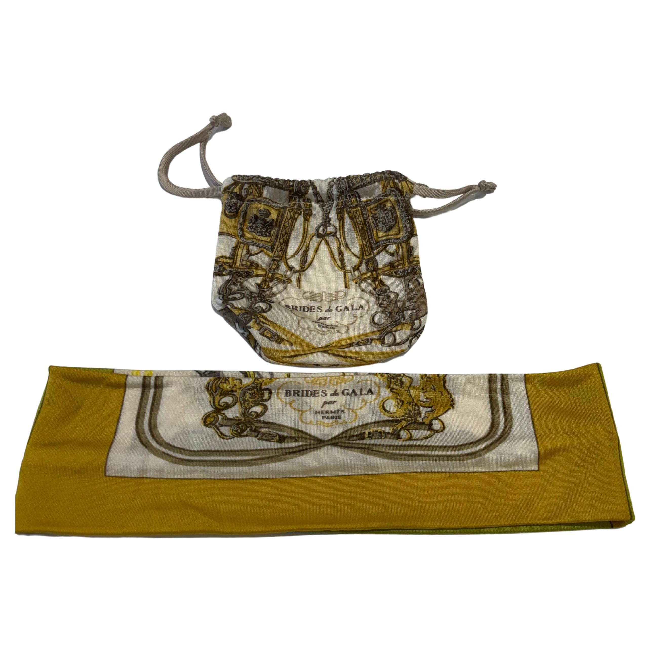 Hermes "Brides de Gala" Seidenhaarband mit Etui und COA