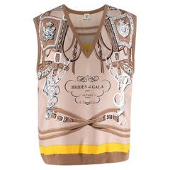 Hermes Brides De Gala Silk Knit Vest - Size 10US