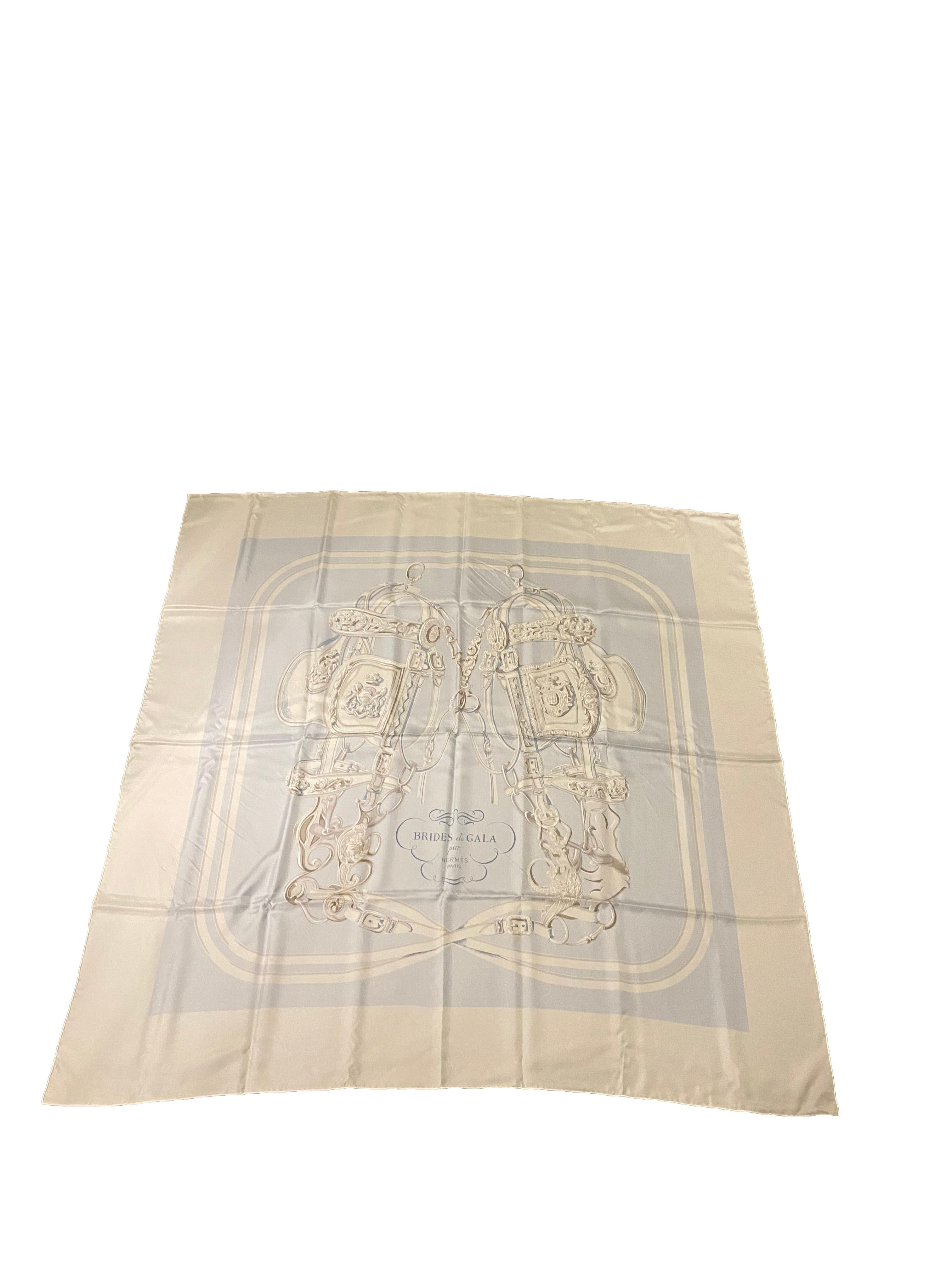 Scialle di seta Hermes Brides of Gala 135 cm x 130 cm in vendita 1