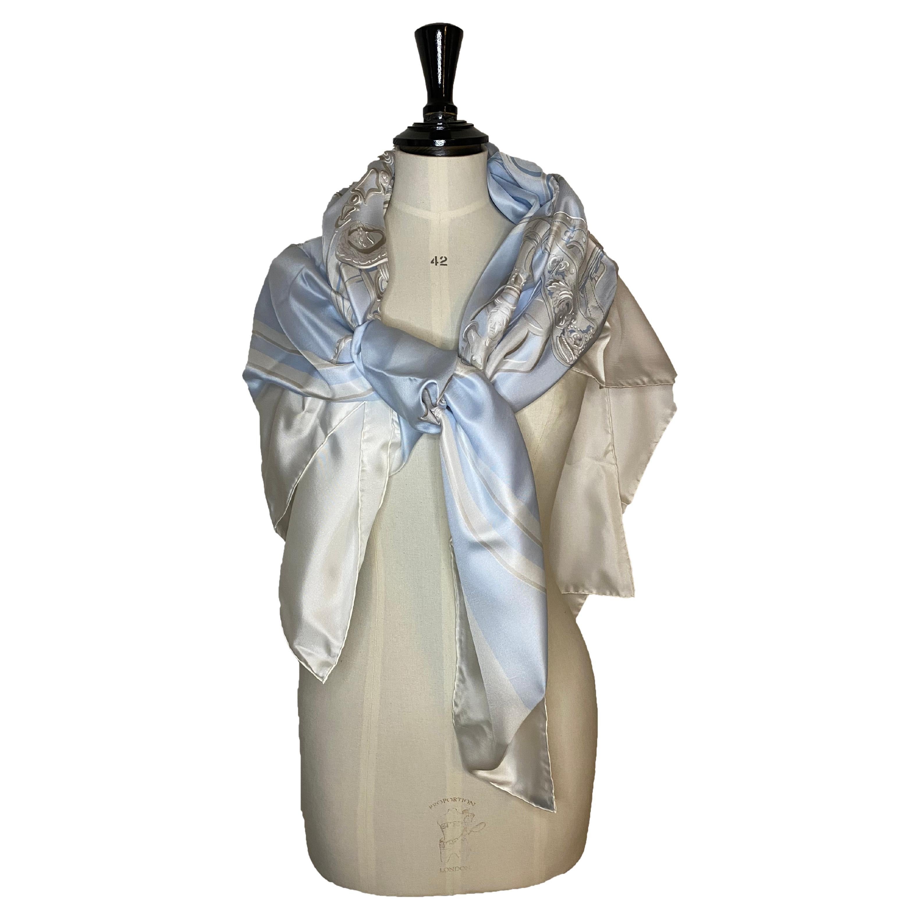 Scialle di seta Hermes Brides of Gala 135 cm x 130 cm in vendita