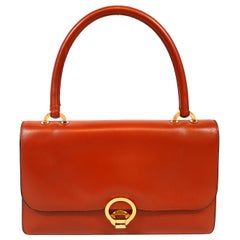 Hermès Rust Box Calf Vintage Lydia Handbag