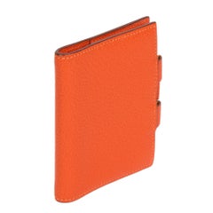 Hermès BRIQUE CHEVRE MYSORE LEATHER ORGANISER