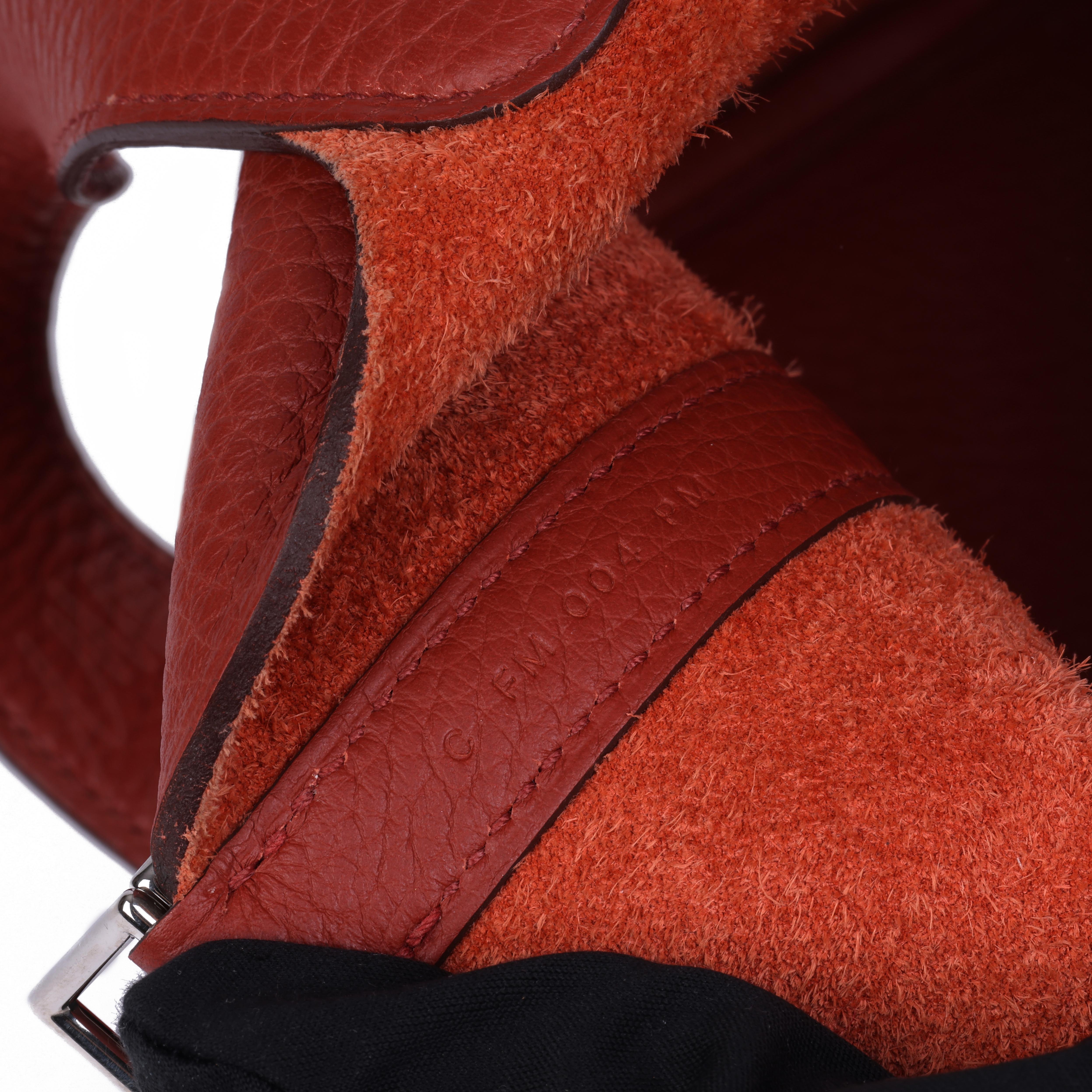  Hermès Brique Clemence Leather Picotin Lock 18  1
