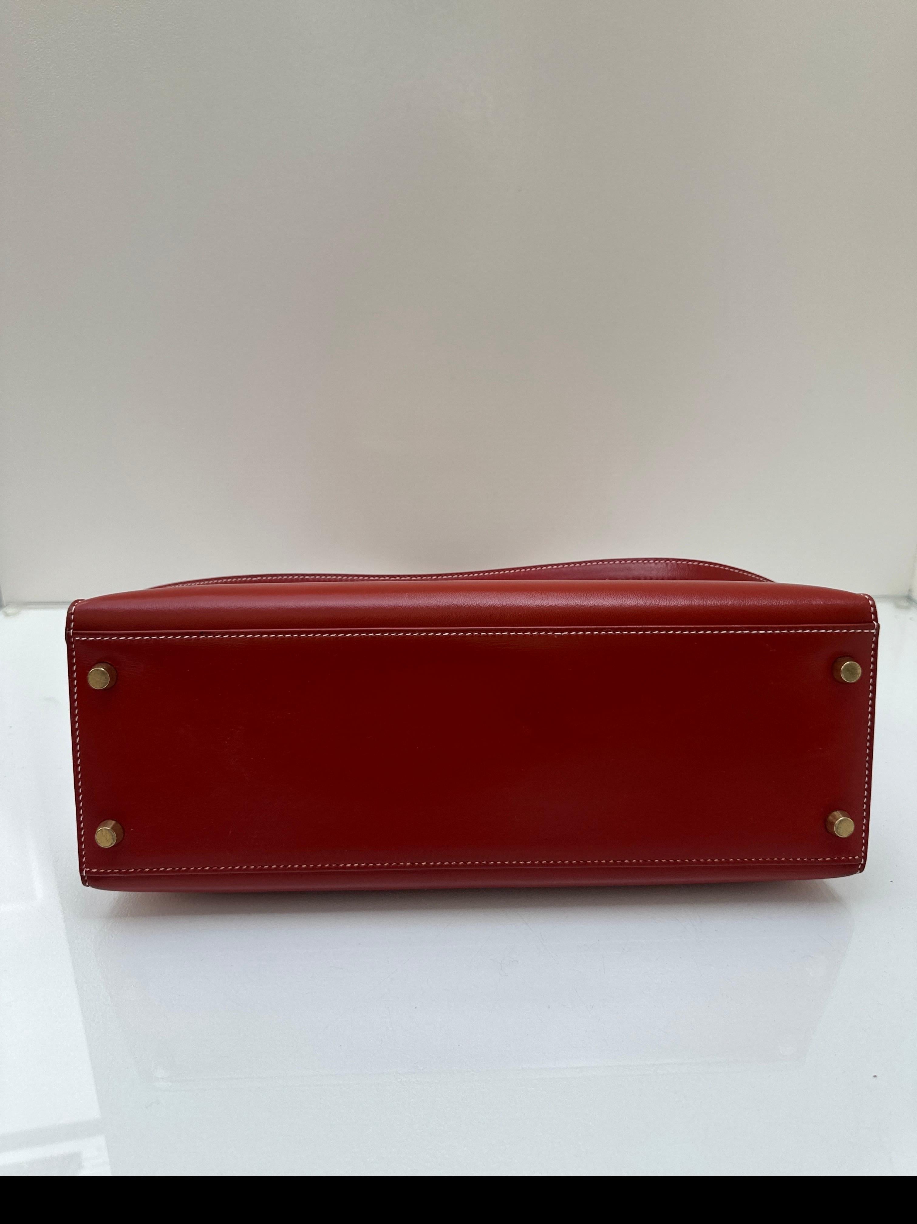 Hermes Brique Kelly 32 Bag For Sale 15