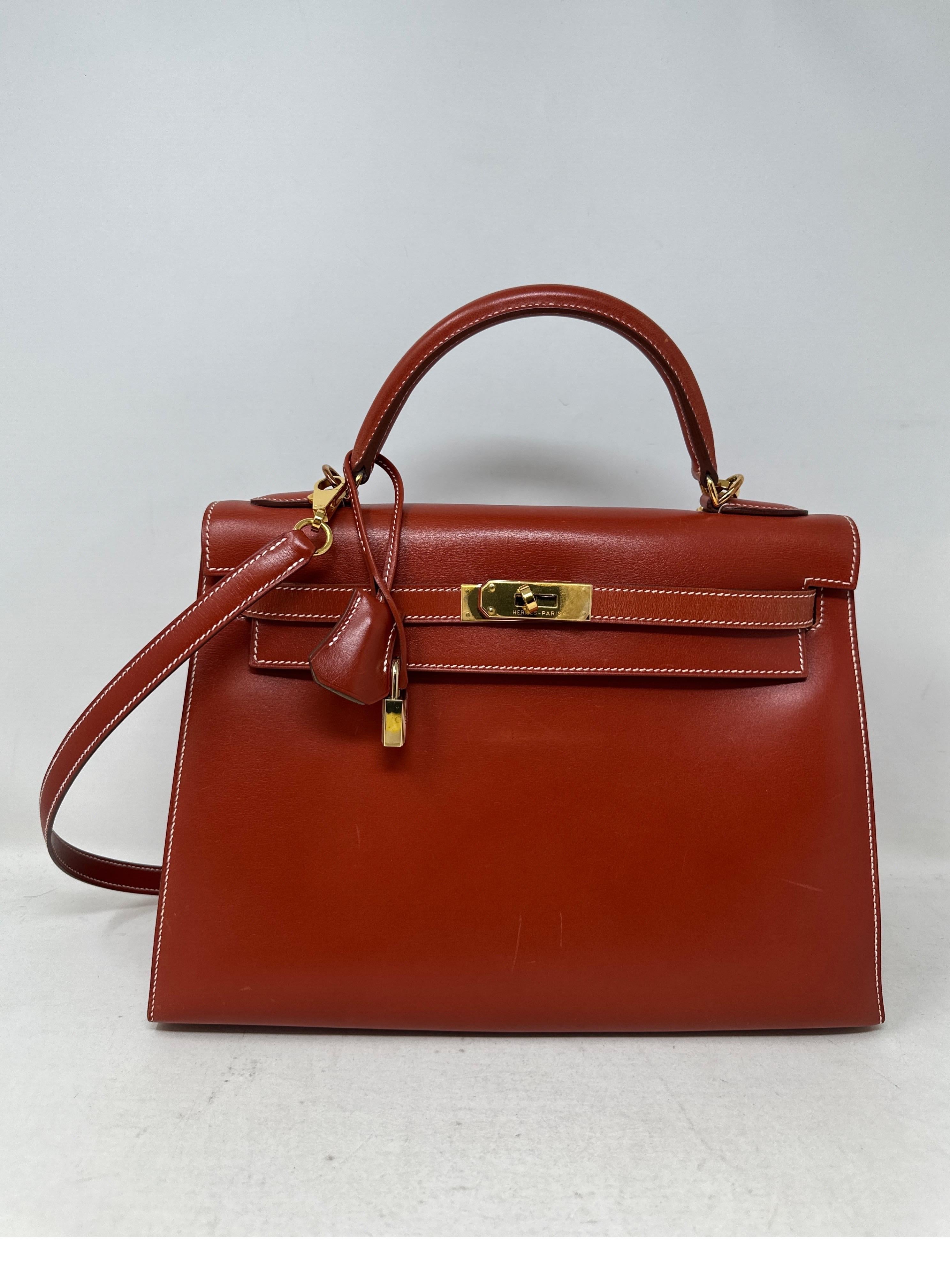 Hermes Brique Kelly Bag  In Good Condition In Athens, GA