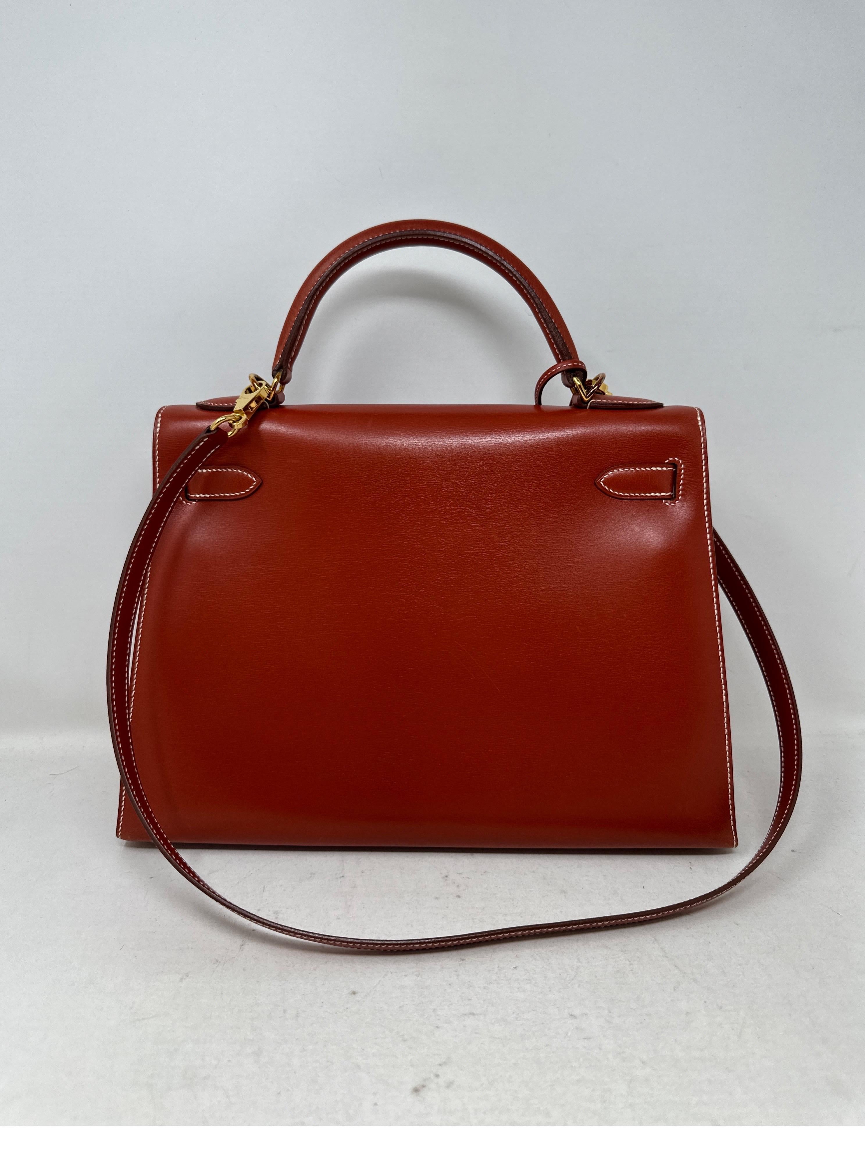 Hermes Brique Kelly Bag  4