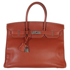 Hermès Brique Poitron Candy Epsom Birkin 35 PHW
