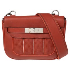 Hermes Brique Swift Leather Berline 21 Bag