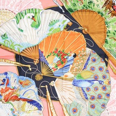 Hermès "Brise de Charme" 90cm Silk Twill Scarf by Julia Abadie, 1991.