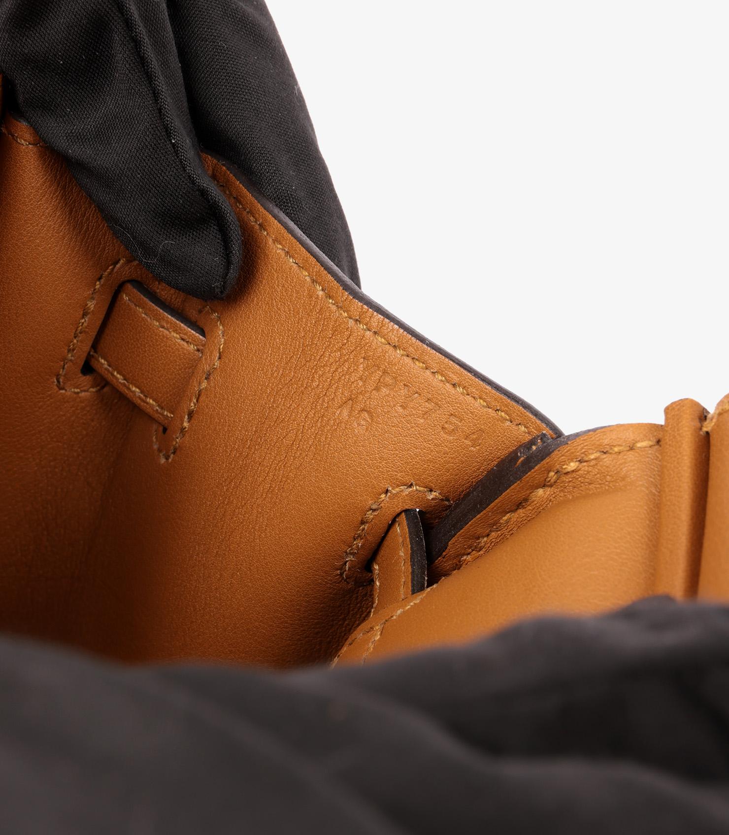Hermès Bronze Dore Swift Leder Birkin 25cm Retourne 3