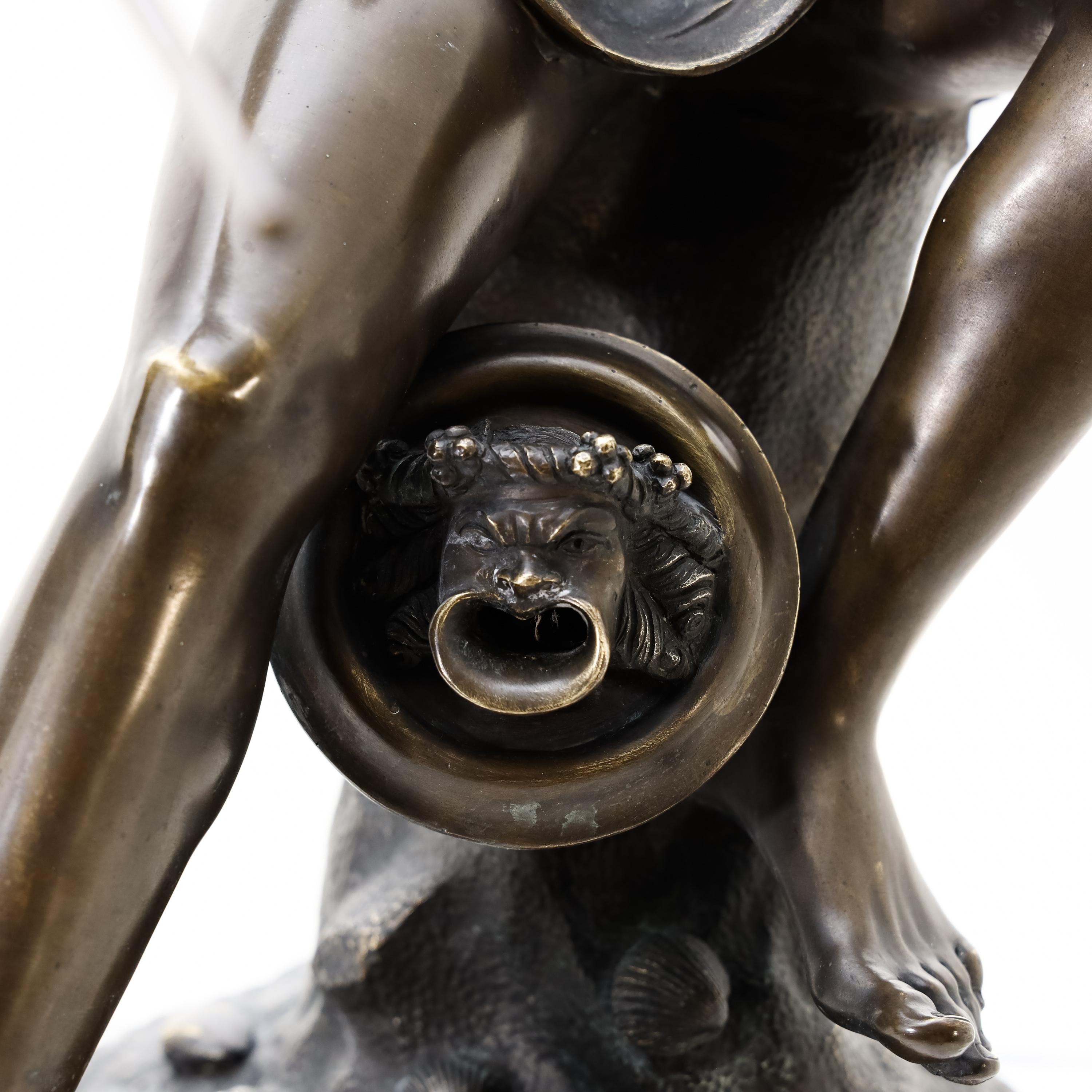 Hermes Bronze, Sig, Sabatino, Italien, 1882 im Zustand „Hervorragend“ im Angebot in Greding, DE