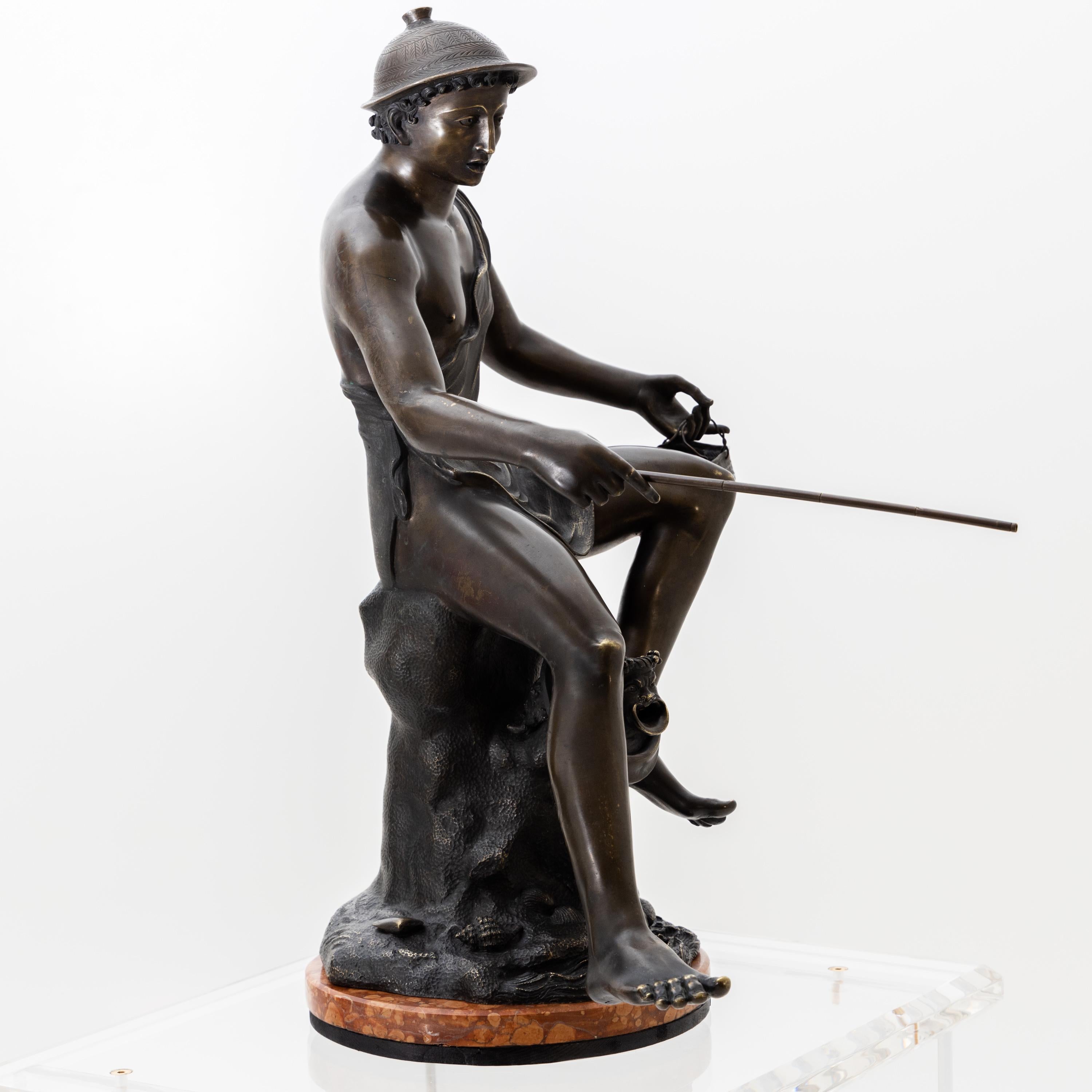 Hermes Bronze, Sig, Sabatino, Italy, 1882 For Sale 2