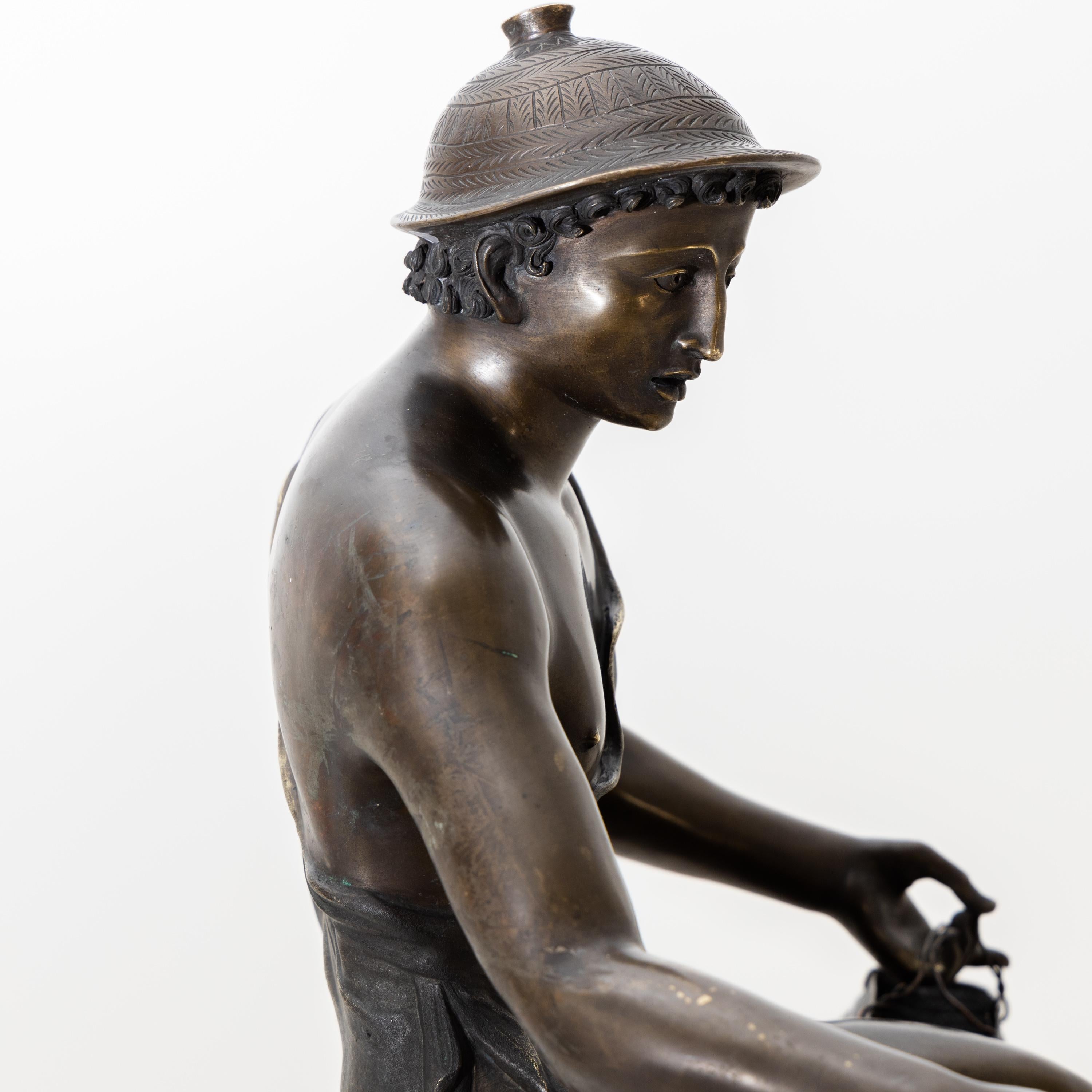 Hermes Bronze, Sig, Sabatino, Italy, 1882 For Sale 3