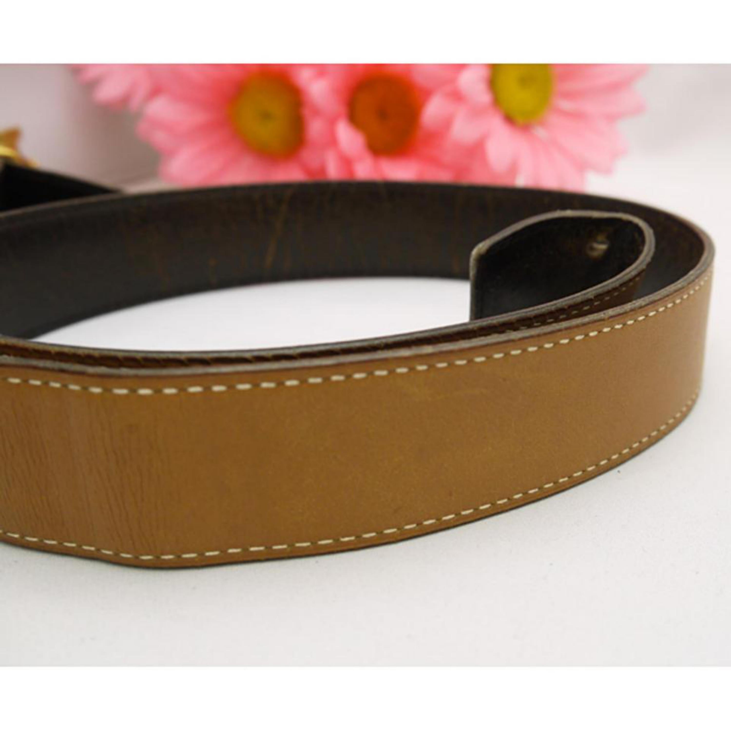 Hermès Brown 32mm Reversible H Lobo Kit 226876 Belt For Sale 4