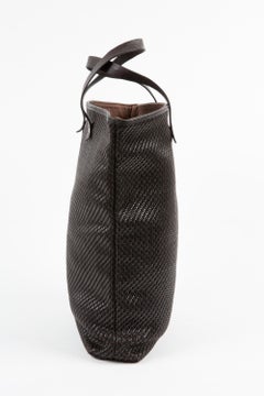 Hermes Brown Amedaba Diago GM Tote Bag