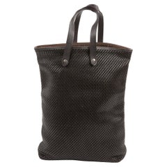 Hermes Brown Amedaba Diago GM Tote Bag