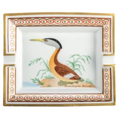 Hermes Brown Bird Porcelain Ashtray