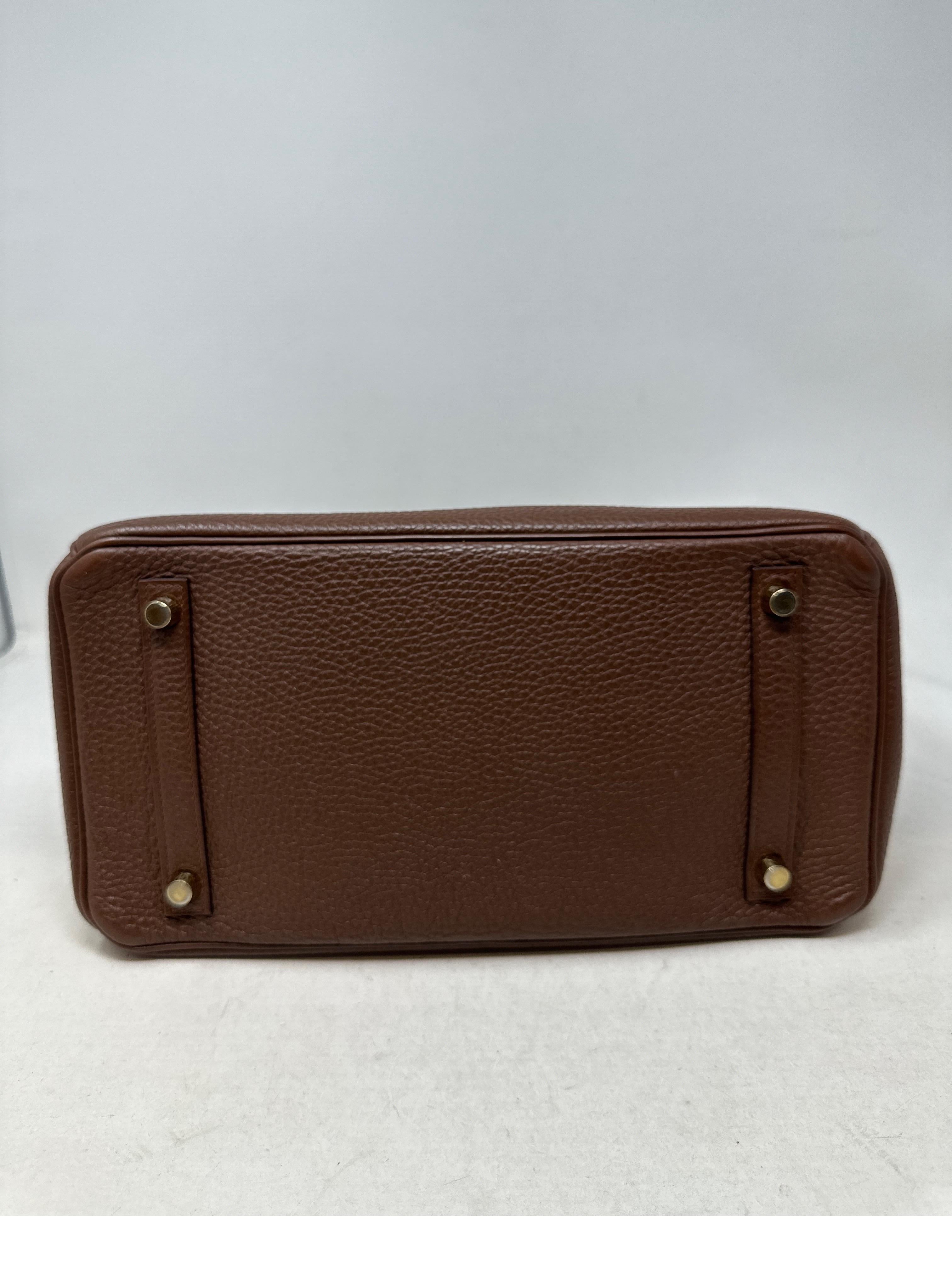 Hermes Brown Birkin 30 Bag 4