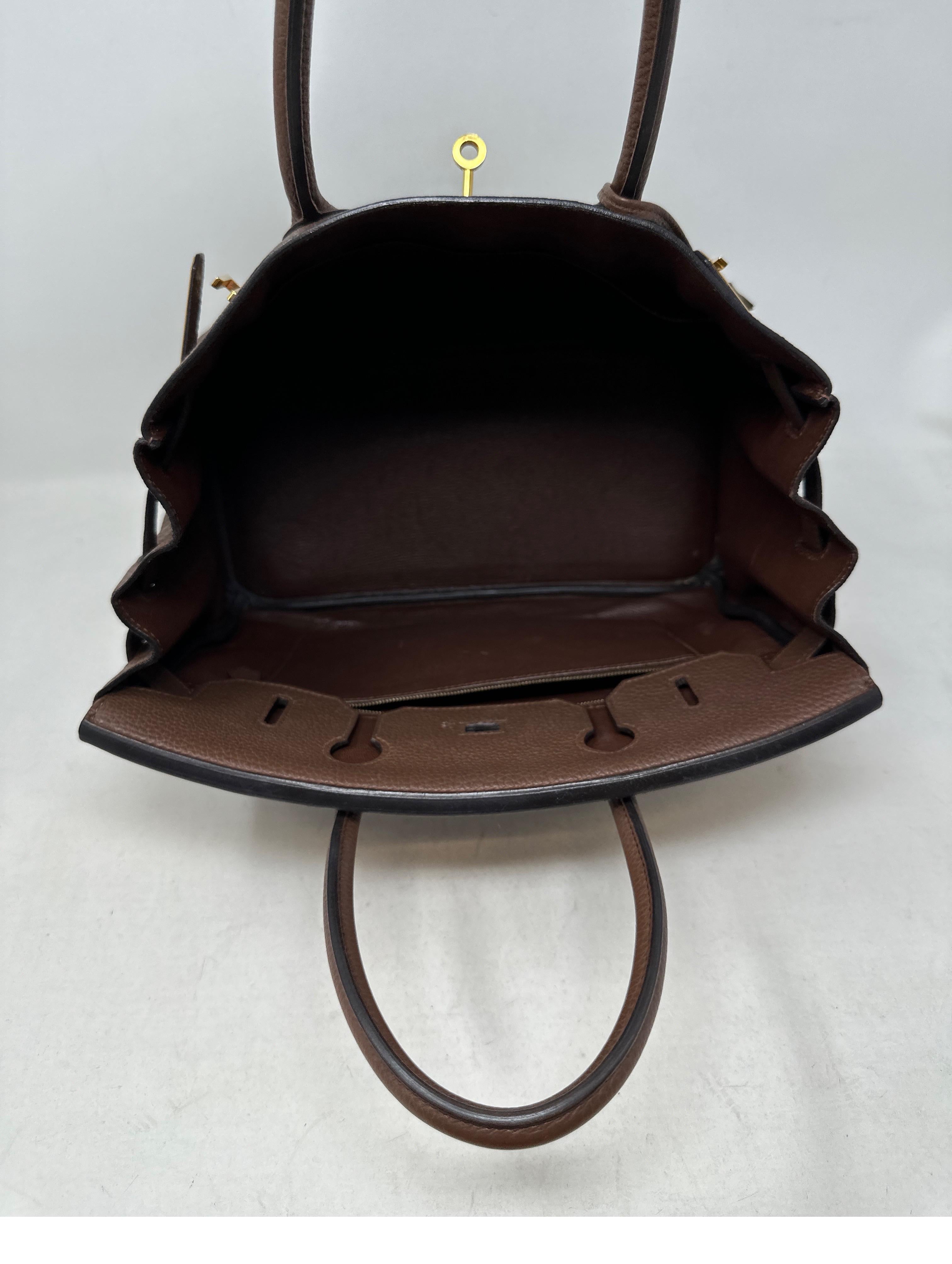 Hermes Brown Birkin 30 Bag 6