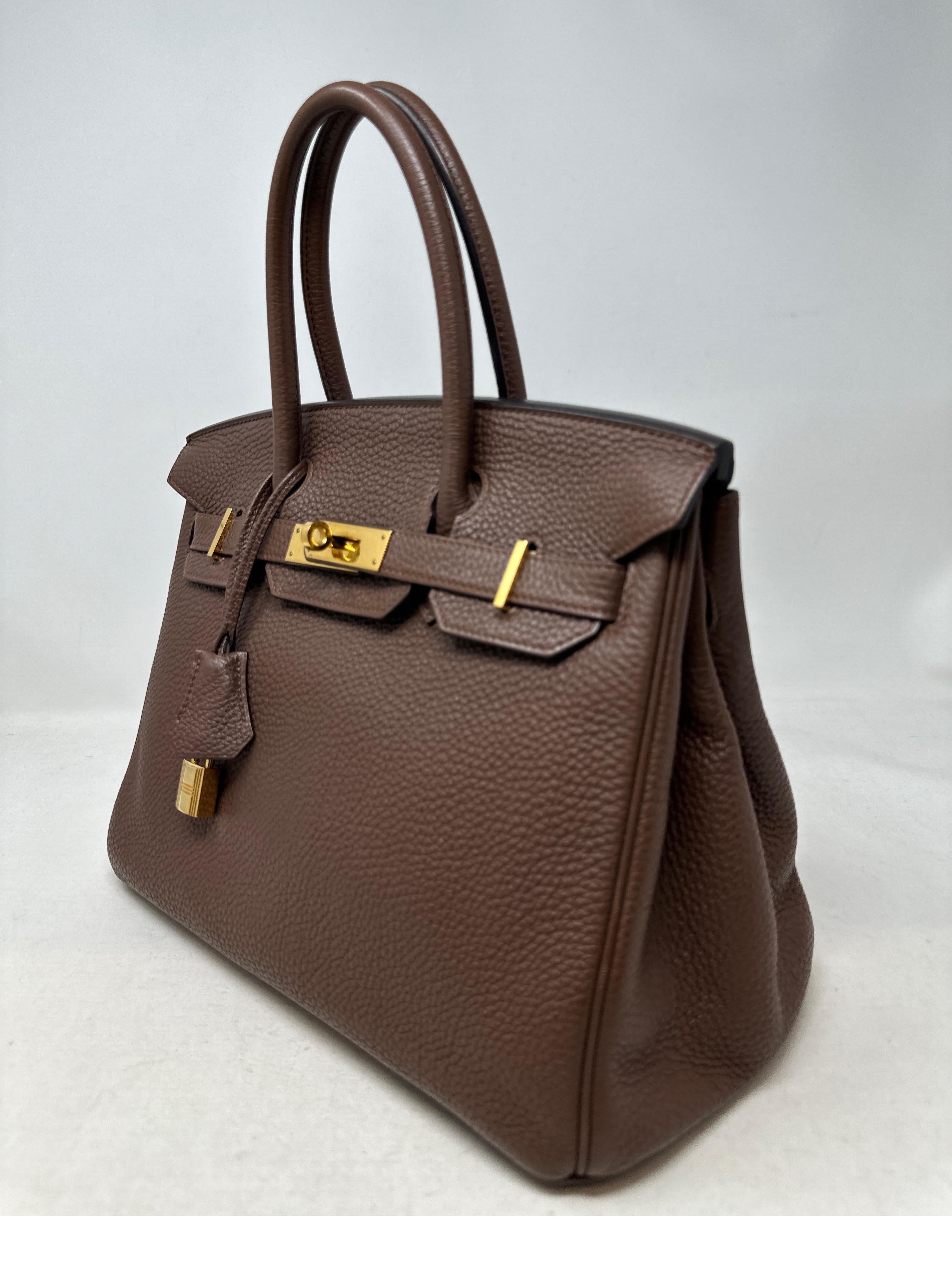 Hermes Brown Birkin 30 Bag 12