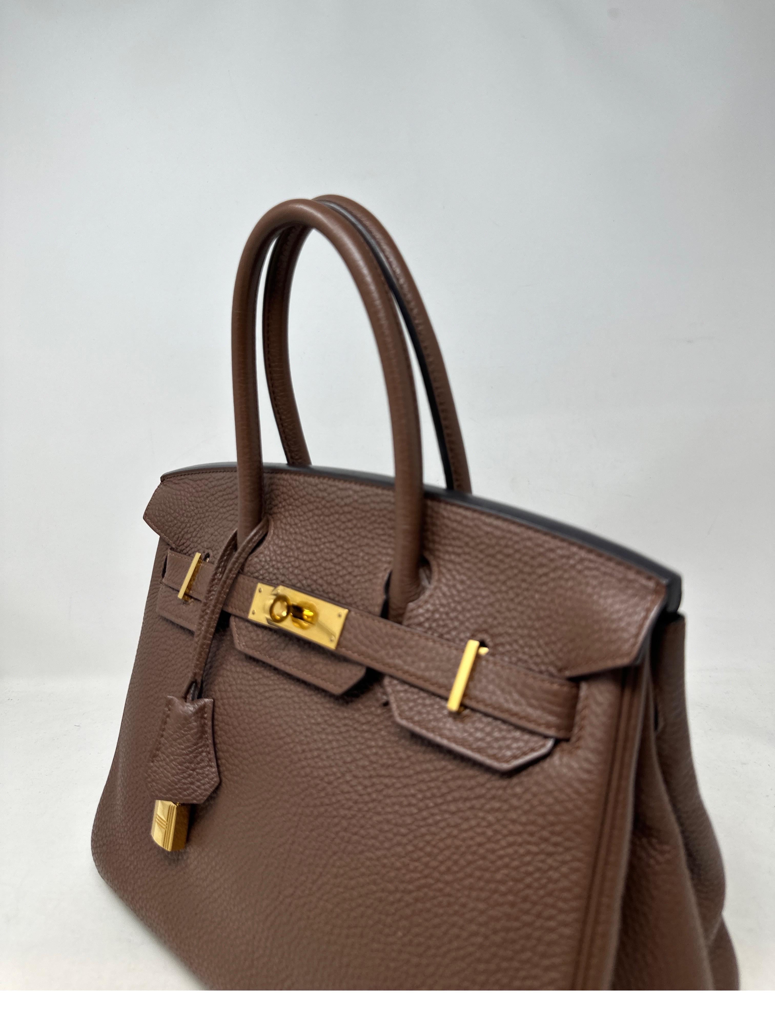 Hermes Brown Birkin 30 Bag 13