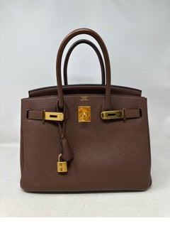 Hermes Brown Birkin 30 Bag