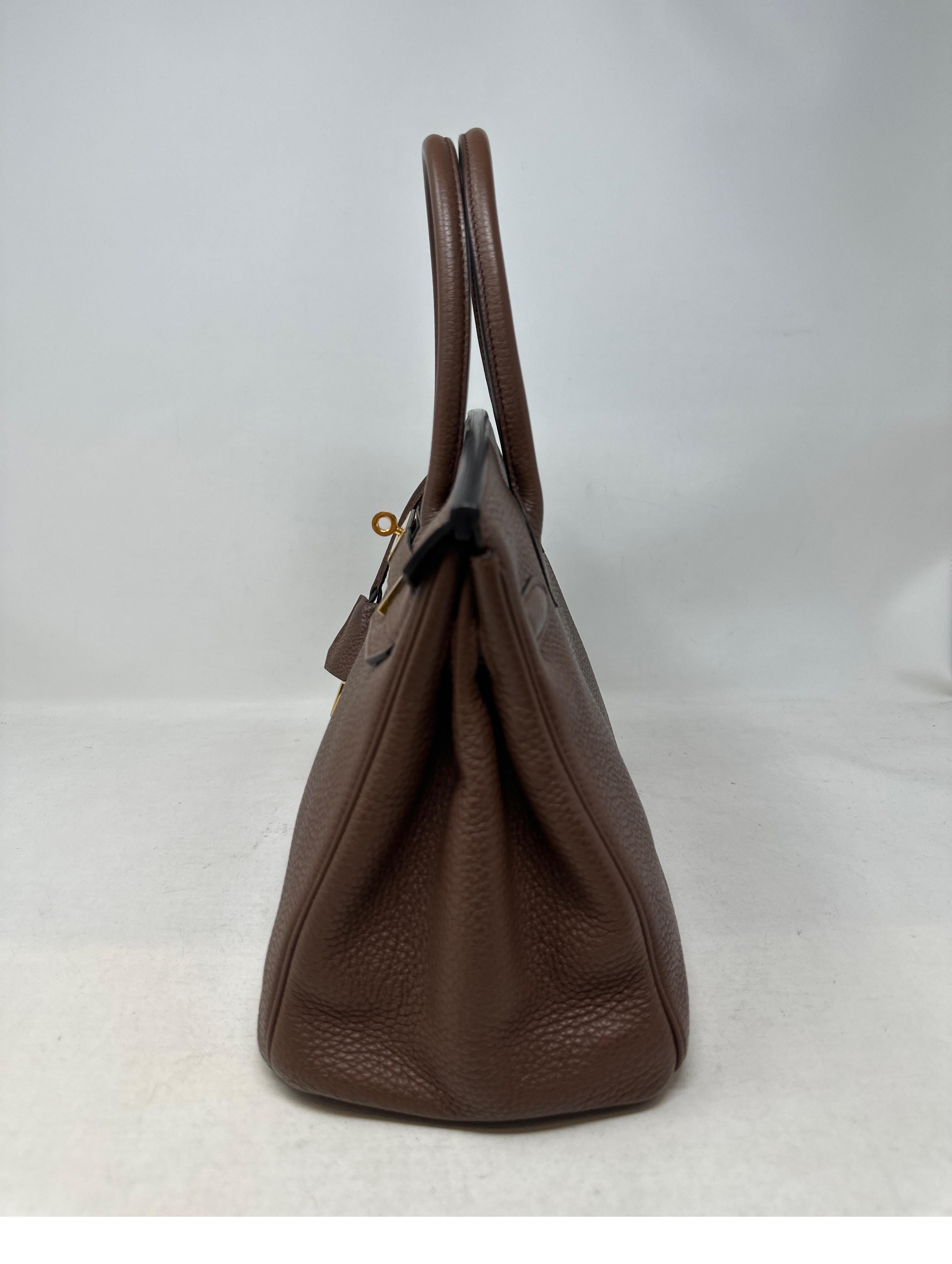 Hermes Brown Birkin 30 Bag 14