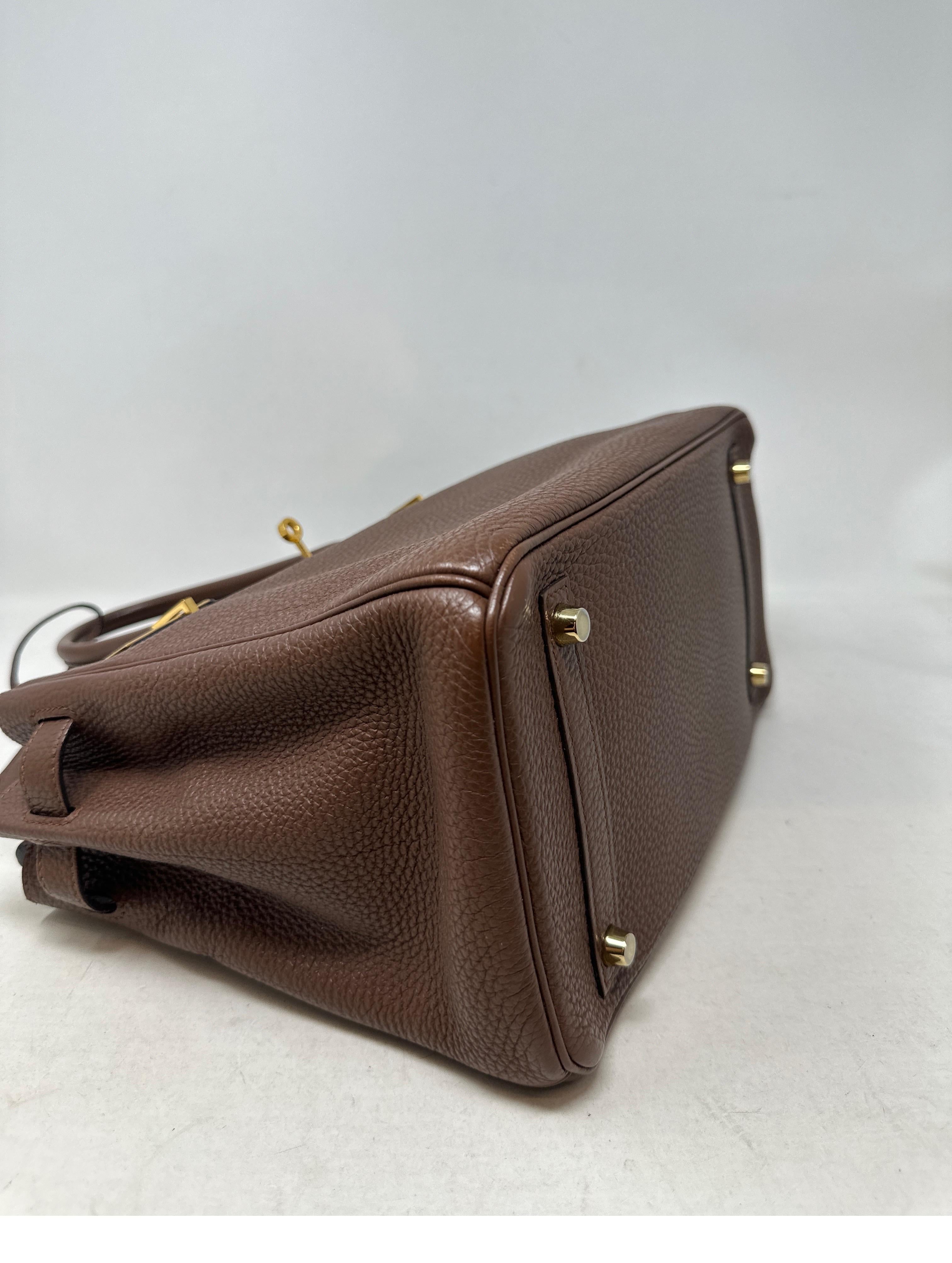 Hermes Brown Birkin 30 Bag 2