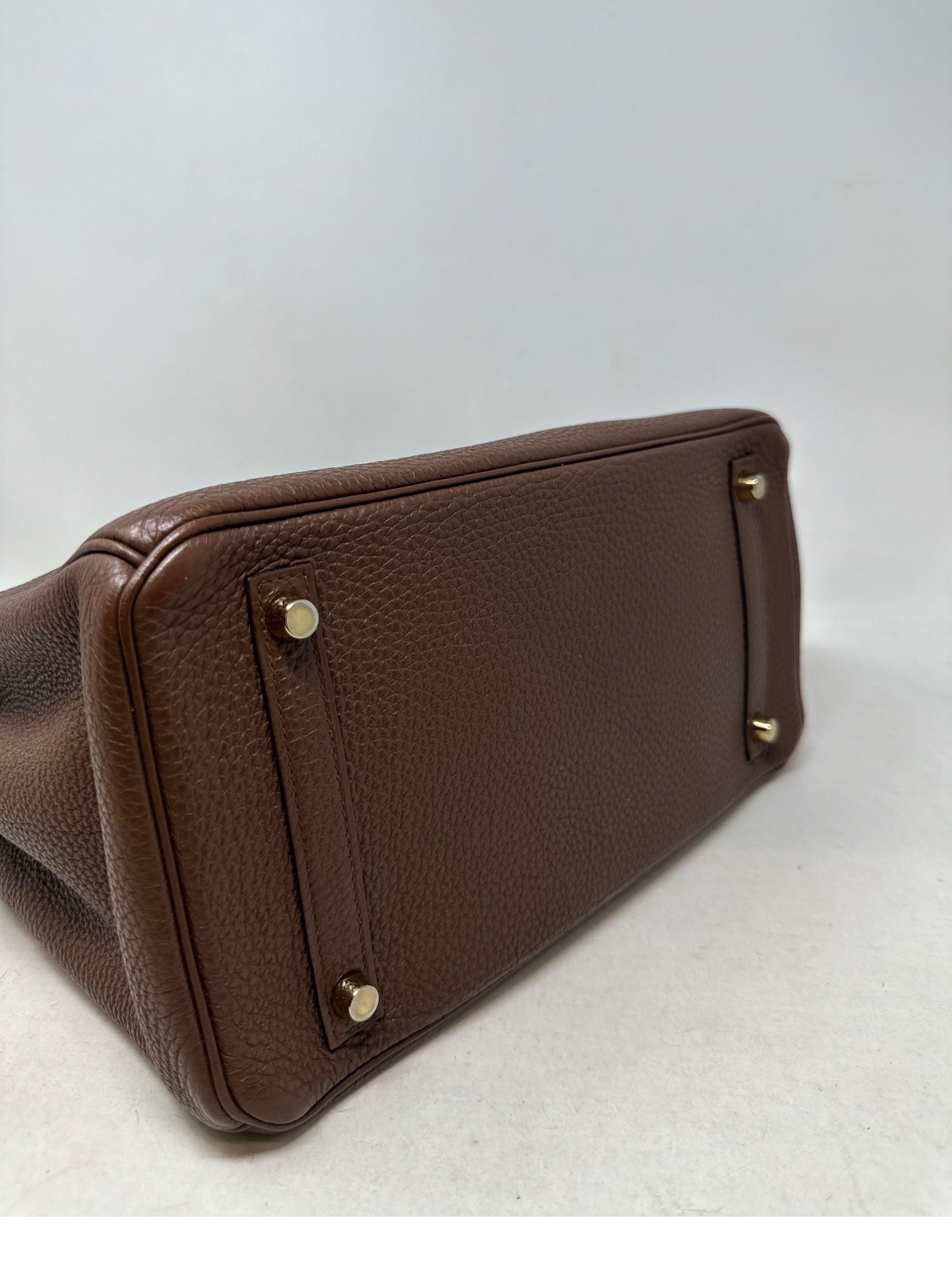Hermes Brown Birkin 30 Bag 3