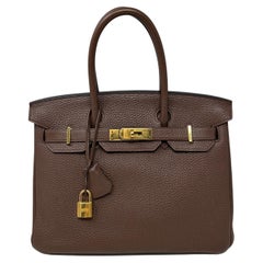 Hermes Brown Birkin 30 Bag
