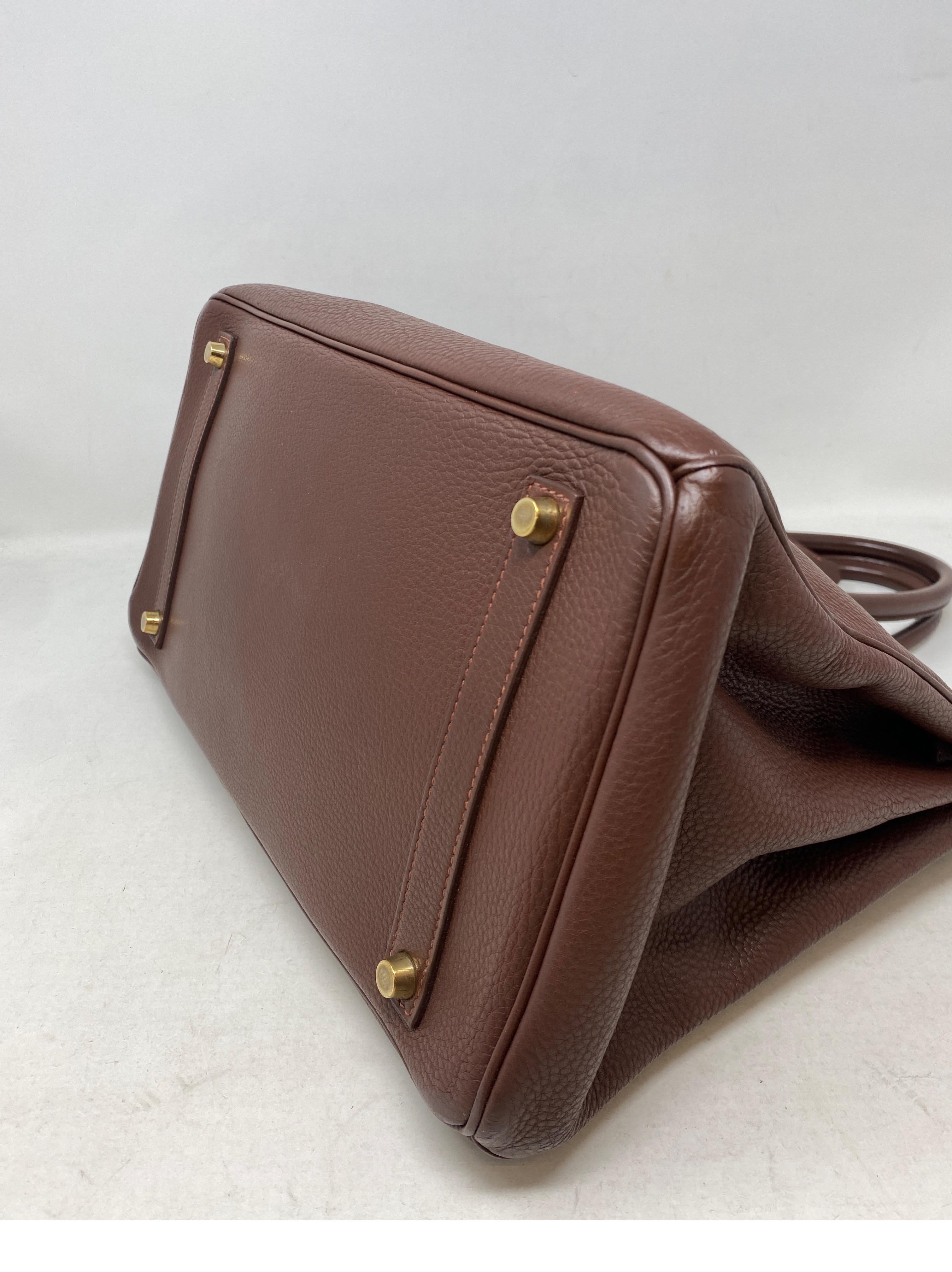Hermes Brown Birkin 35 Bag 8