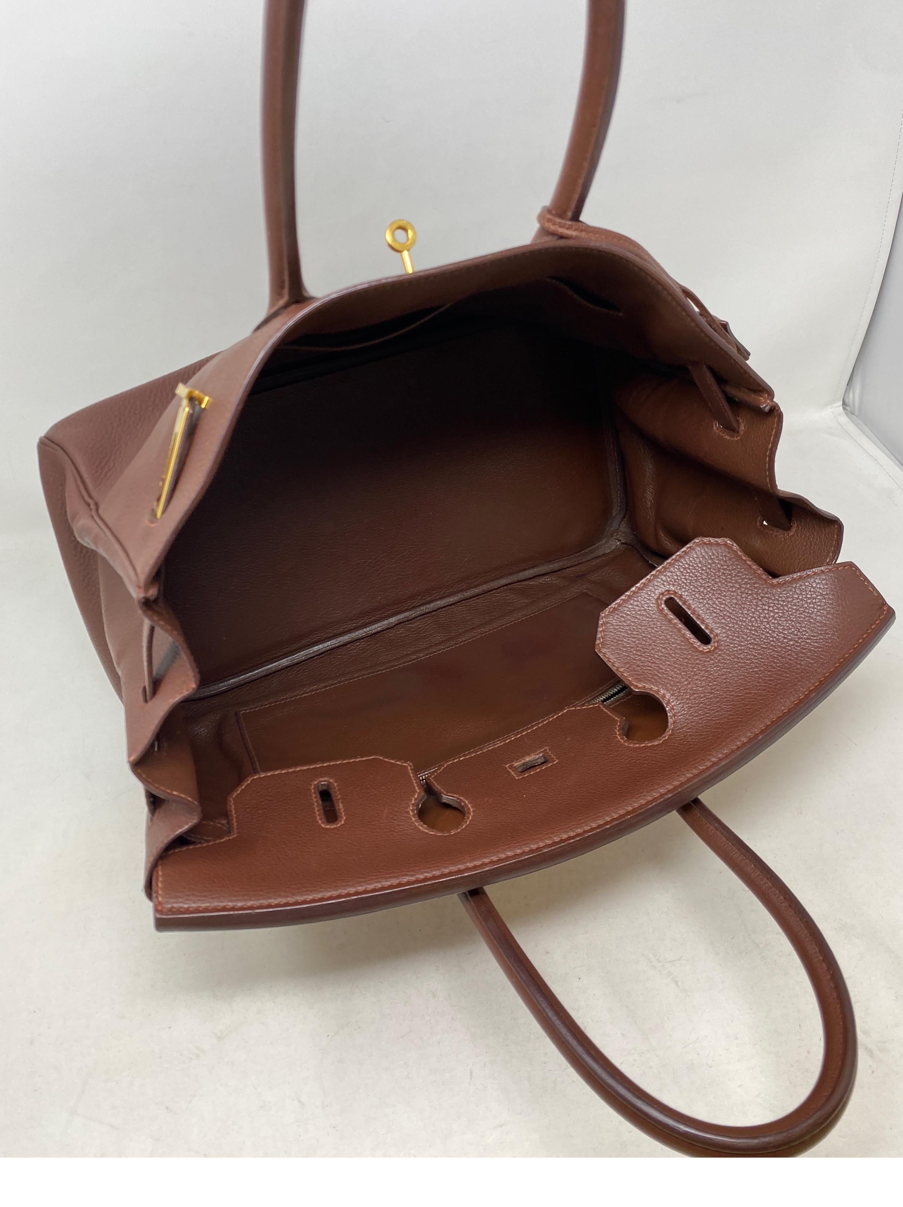 Hermes Brown Birkin 35 Bag  14